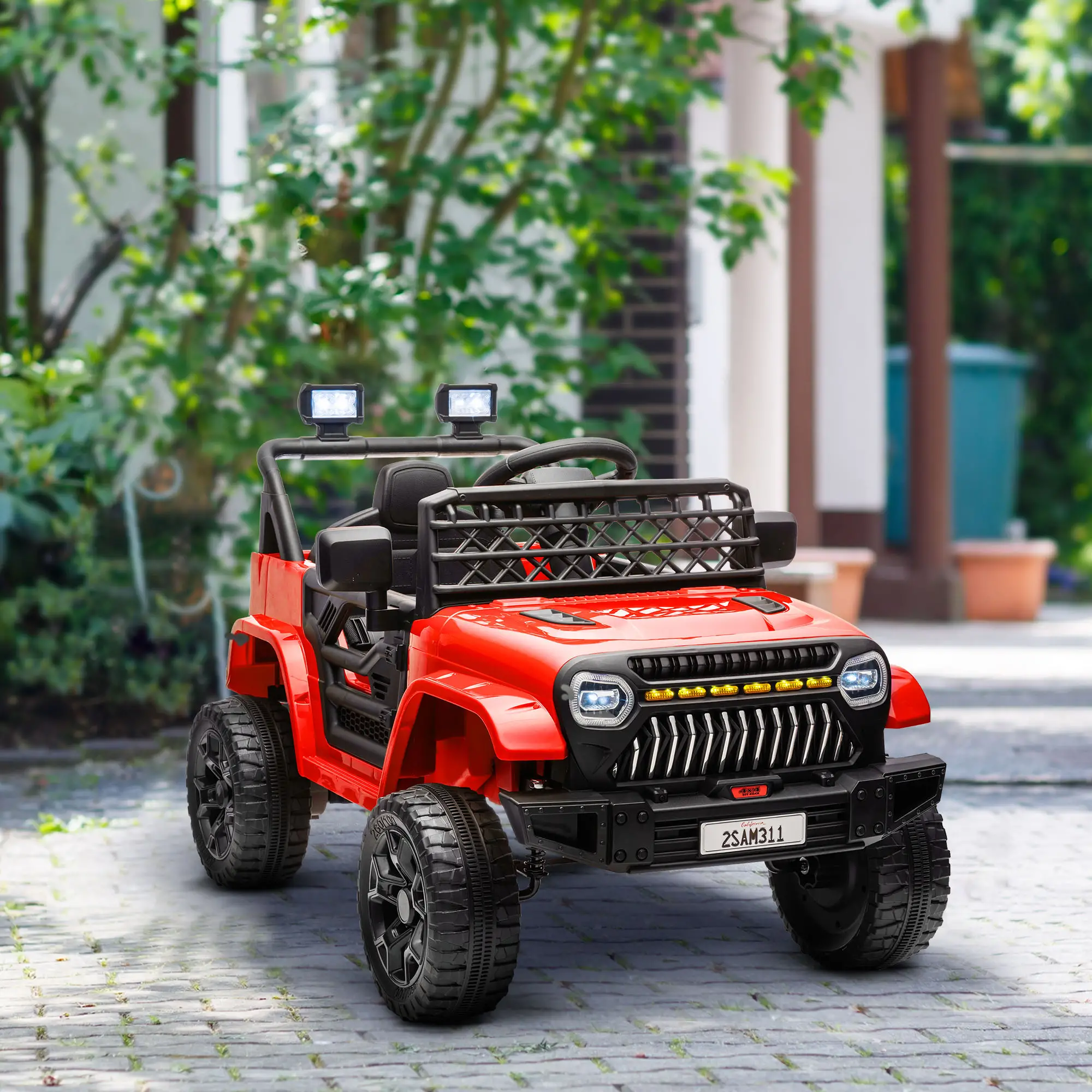 12V Ride On Truck, Electric Car For Kids, Remote Control, Red - Image 8