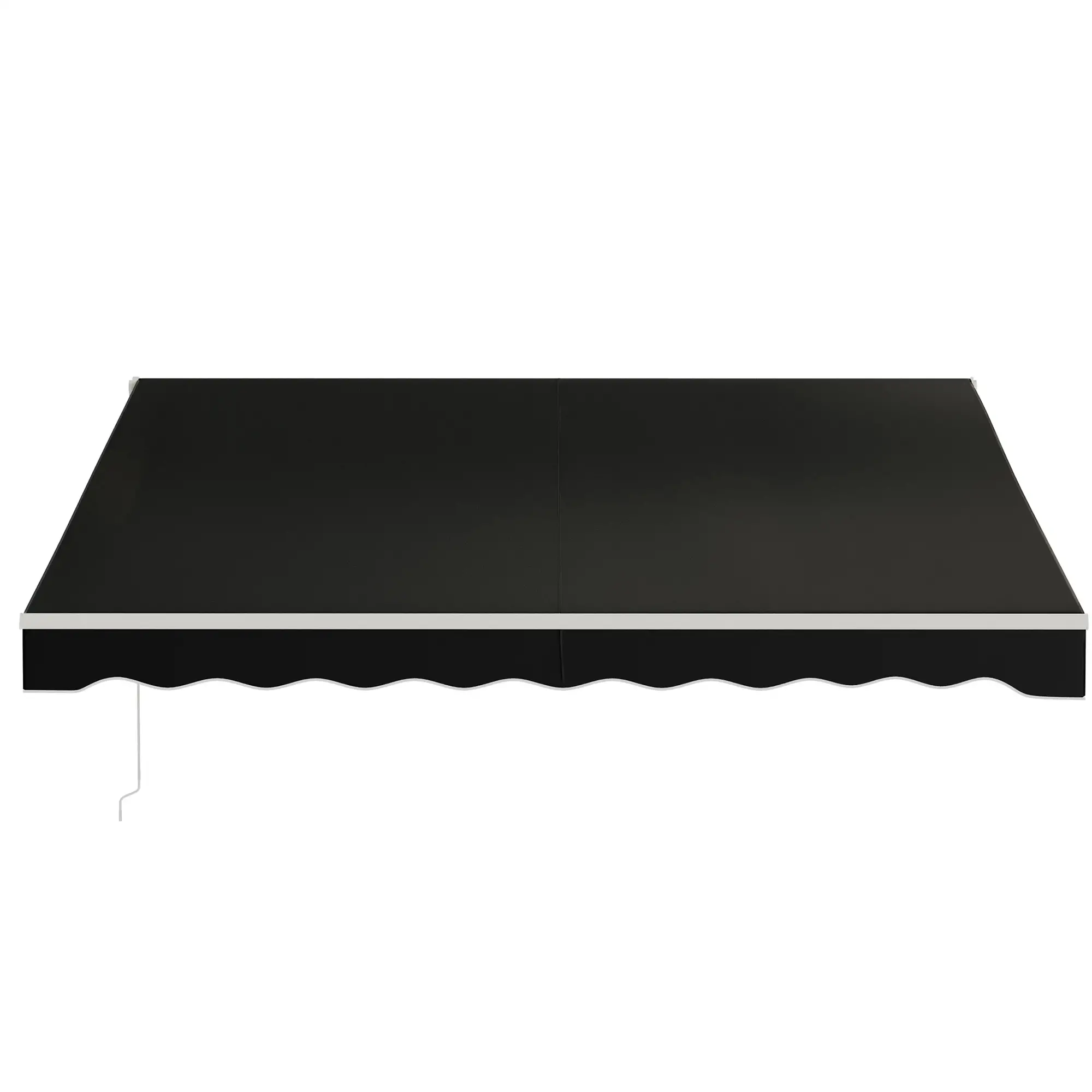 12'x10' Electric Retractable Awning, UV Protection, Black - Image 8