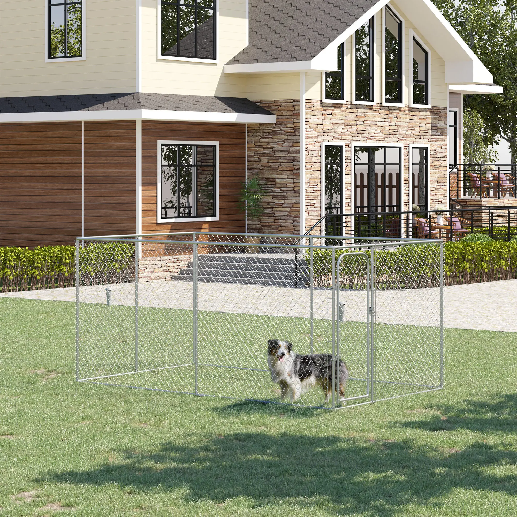 13.1' x 7.5' x 6' Dog Playpen, Galvanized Steel Frame, 99 Sq. Ft. - Image 2
