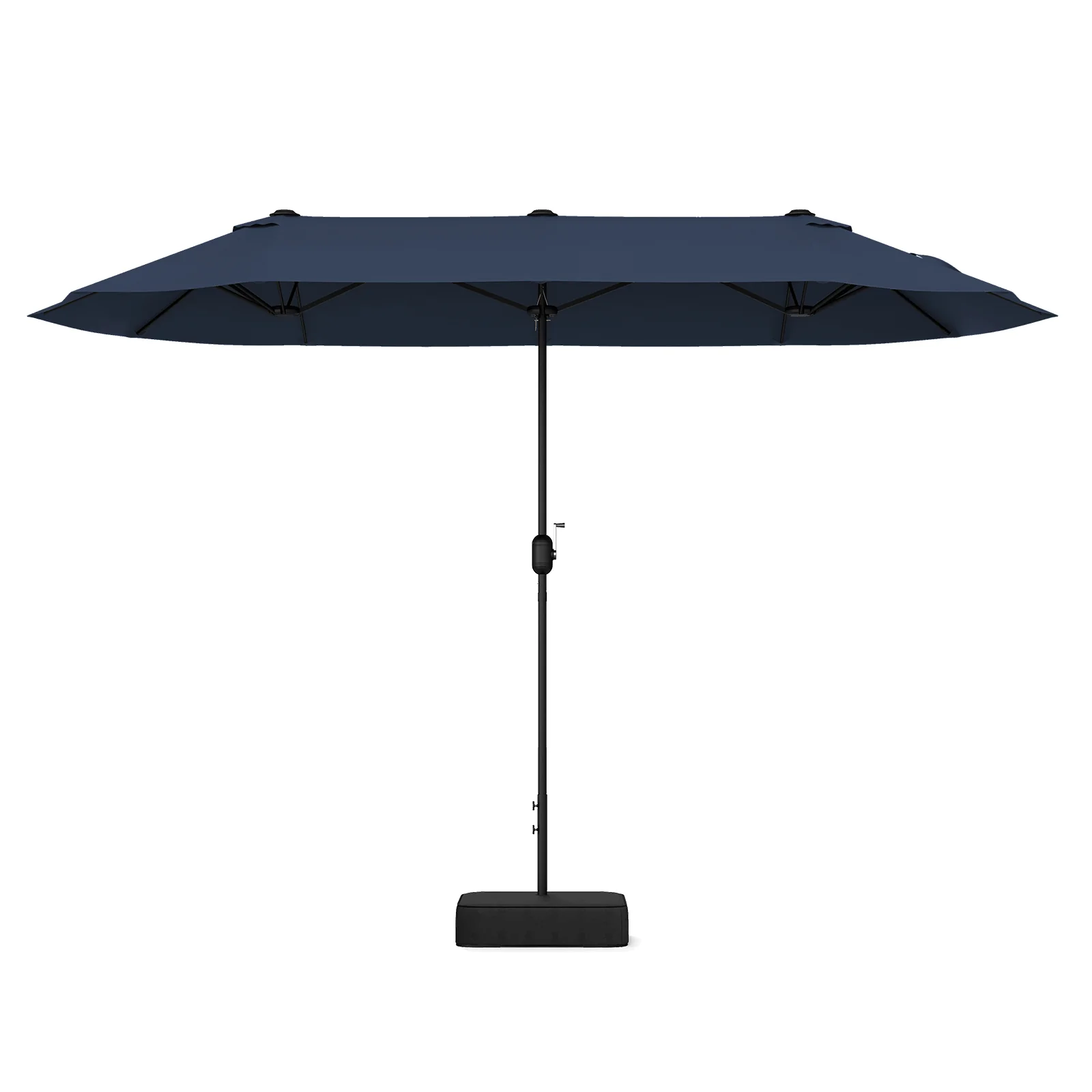13 Ft Double-Sided Patio Twin Table Umbrella, Navy