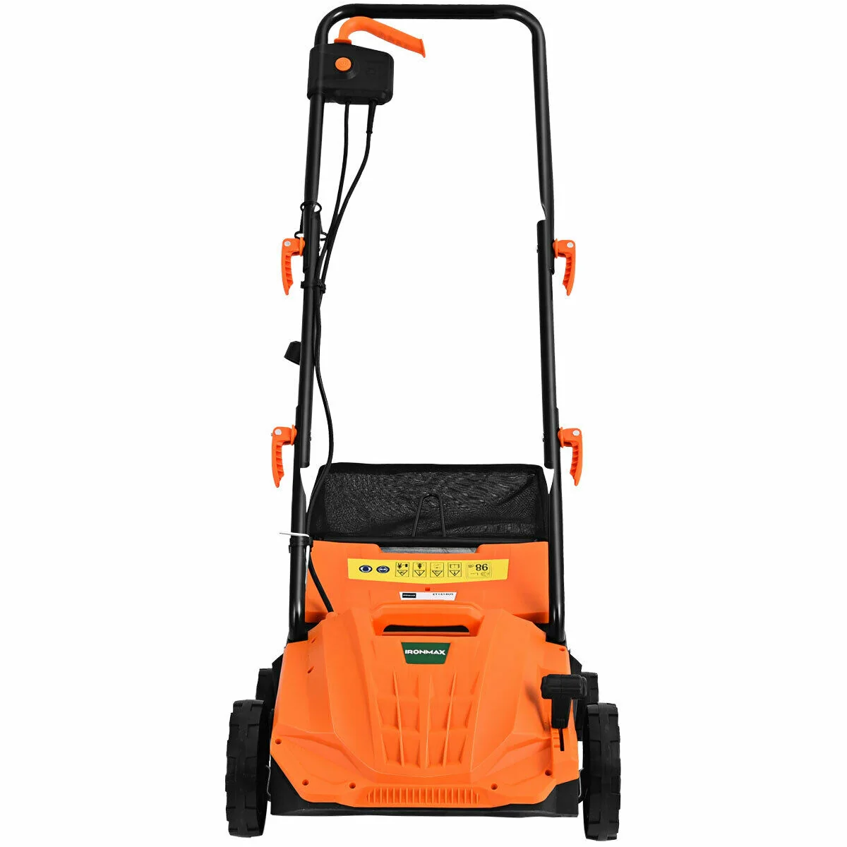 13 Inch 12 Amp Electric Scarifier, Collection Bag, Removable Blades, Orange - Image 7