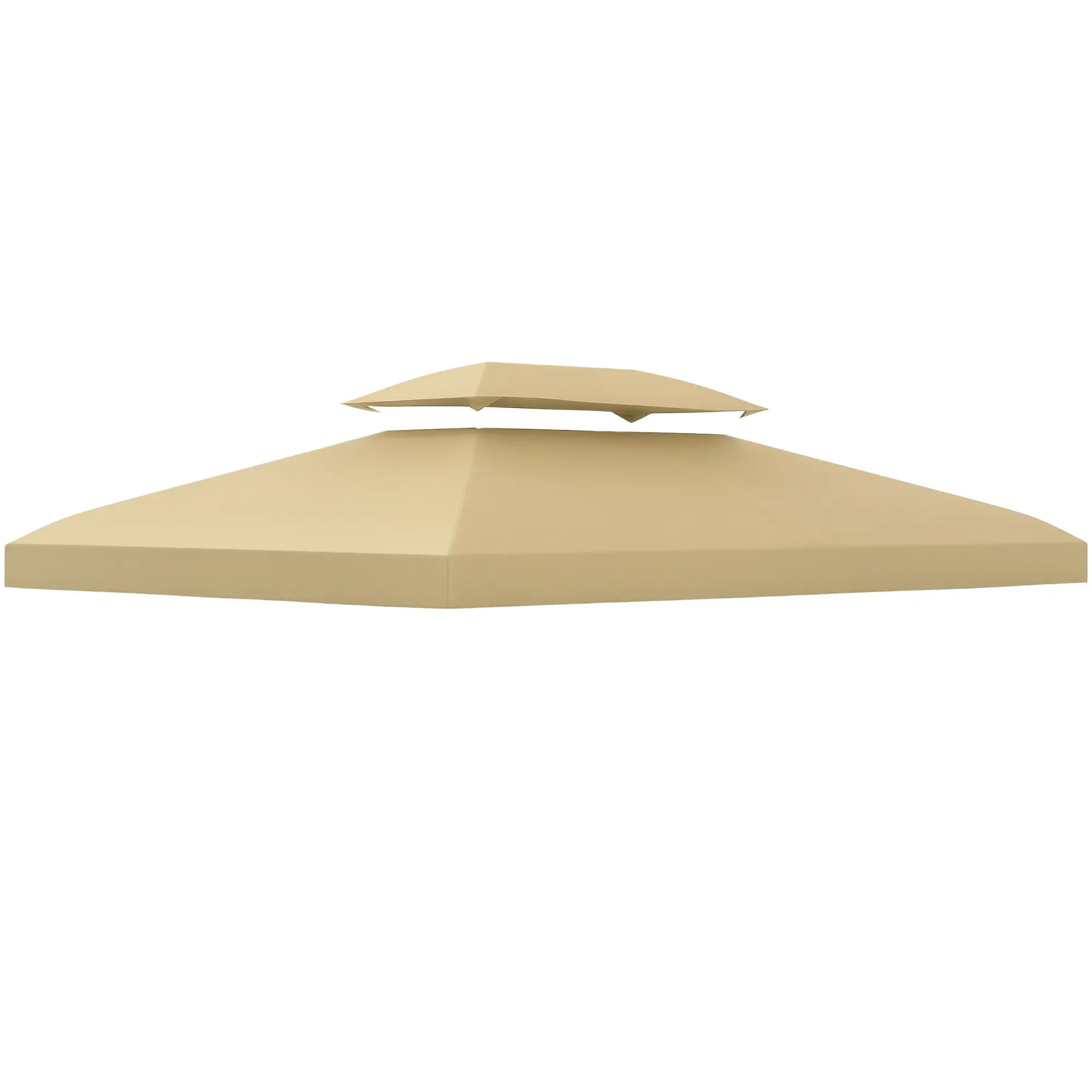 13' x 10' Gazebo Cover, 2 Tier Top, Garden, Patio, Outdoor, Beige - Image 11