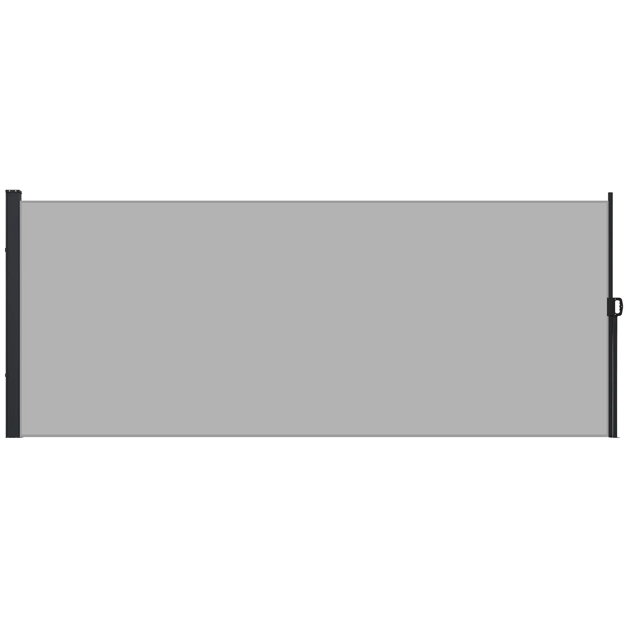 13' x 6' Retractable Side Awning, Outdoor Privacy Screen, Light Grey - Image 11