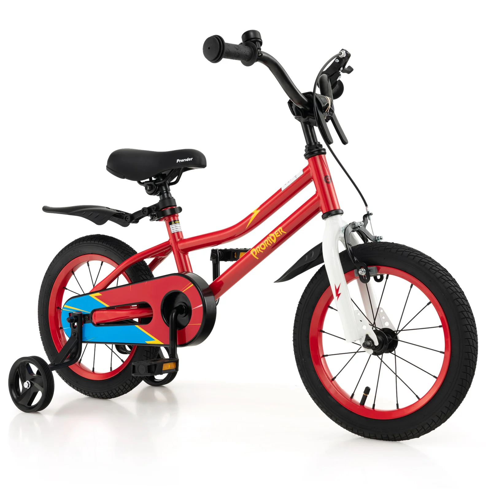 14 Inch Kids Bike With Training Wheels, For 3-5 Years, Red - Image 4