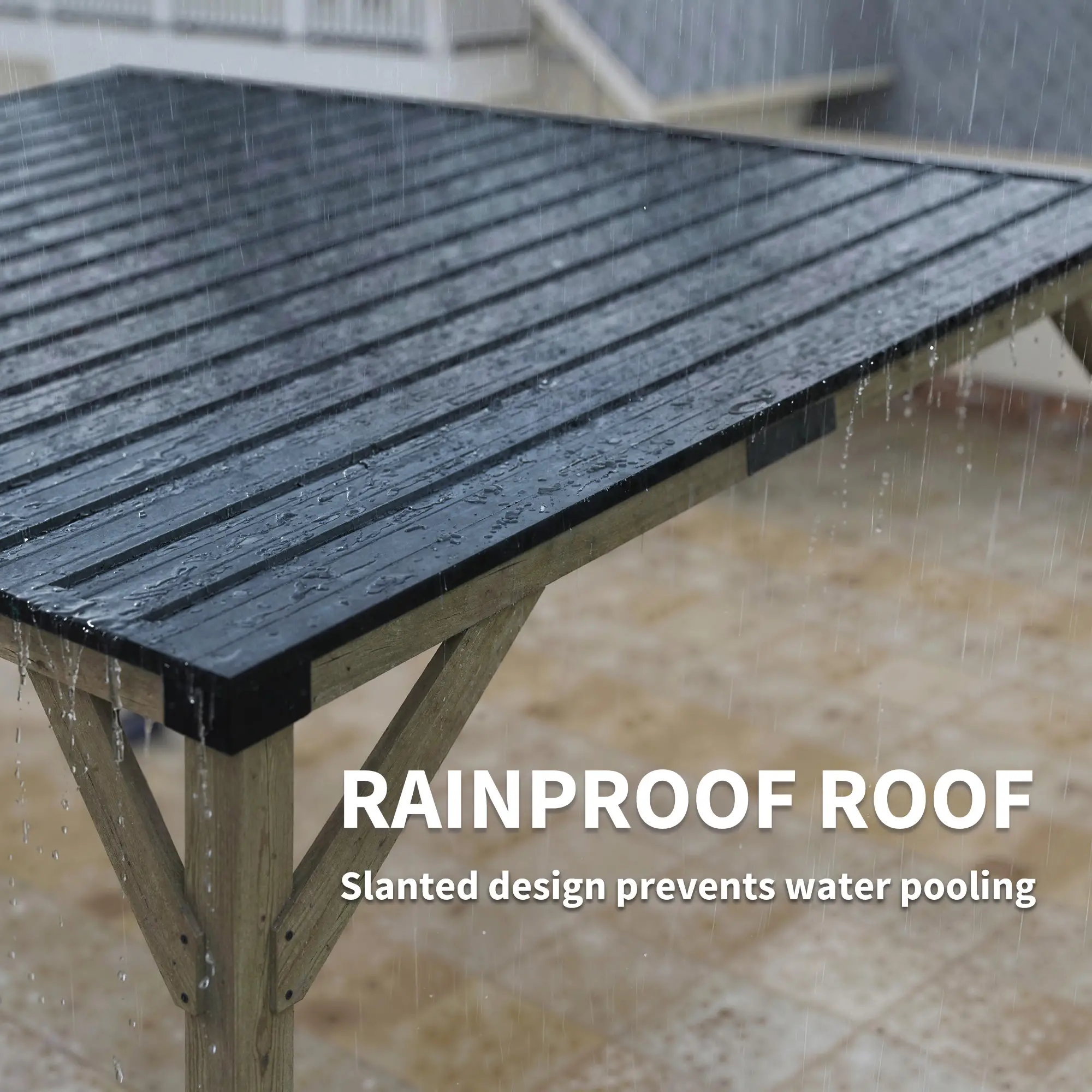 14' x 10' Galvanized Steel Hardtop Gazebo, Dark Grey - Image 5