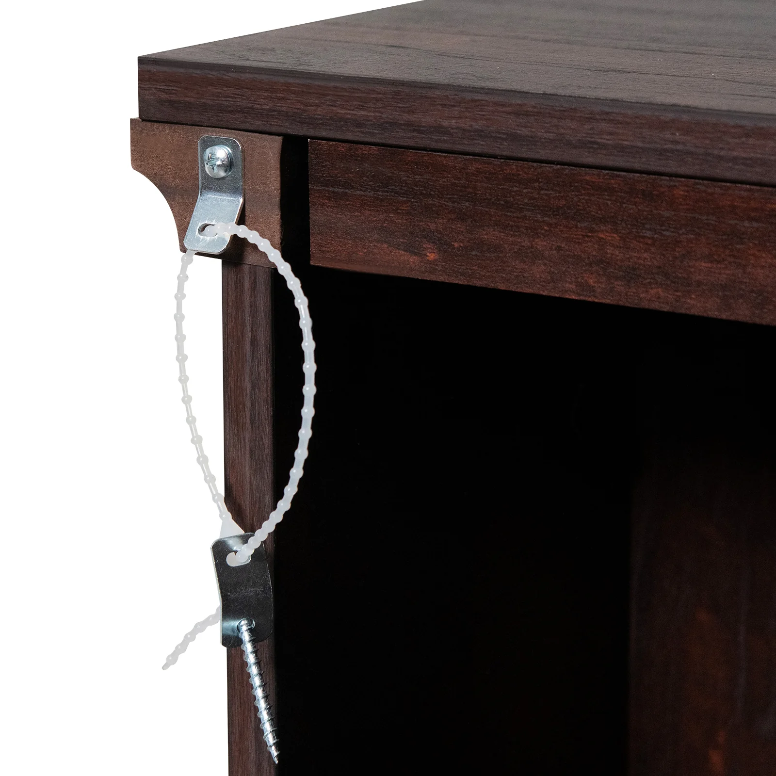 1400W Electric Fireplace TV Stand Mantel, Remote Control, Natural - Image 10