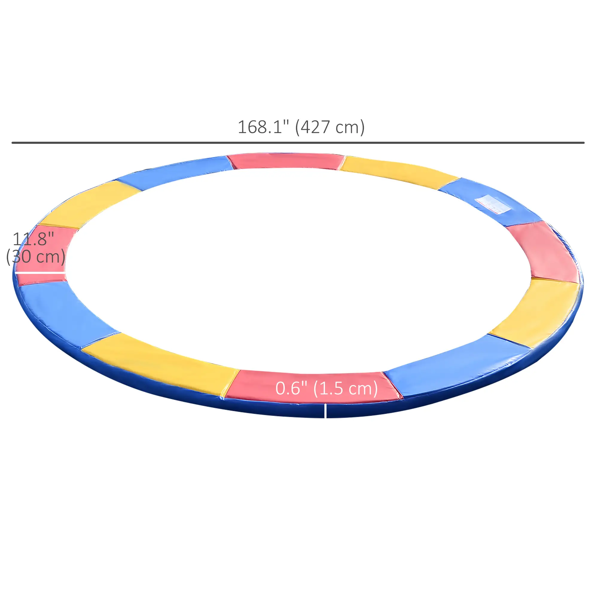 14FT Trampoline Pad, ⌀168", Replacement, Jump Bounce, Colorful - Image 3