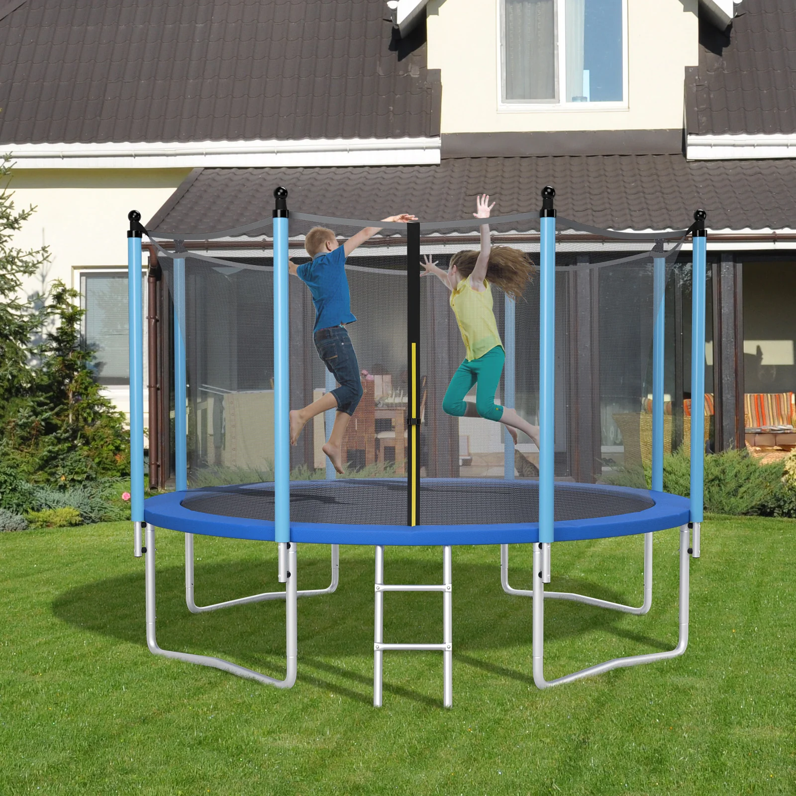14ft Trampoline Pad Replacement, Safety Pad With Straps, Blue - Image 2