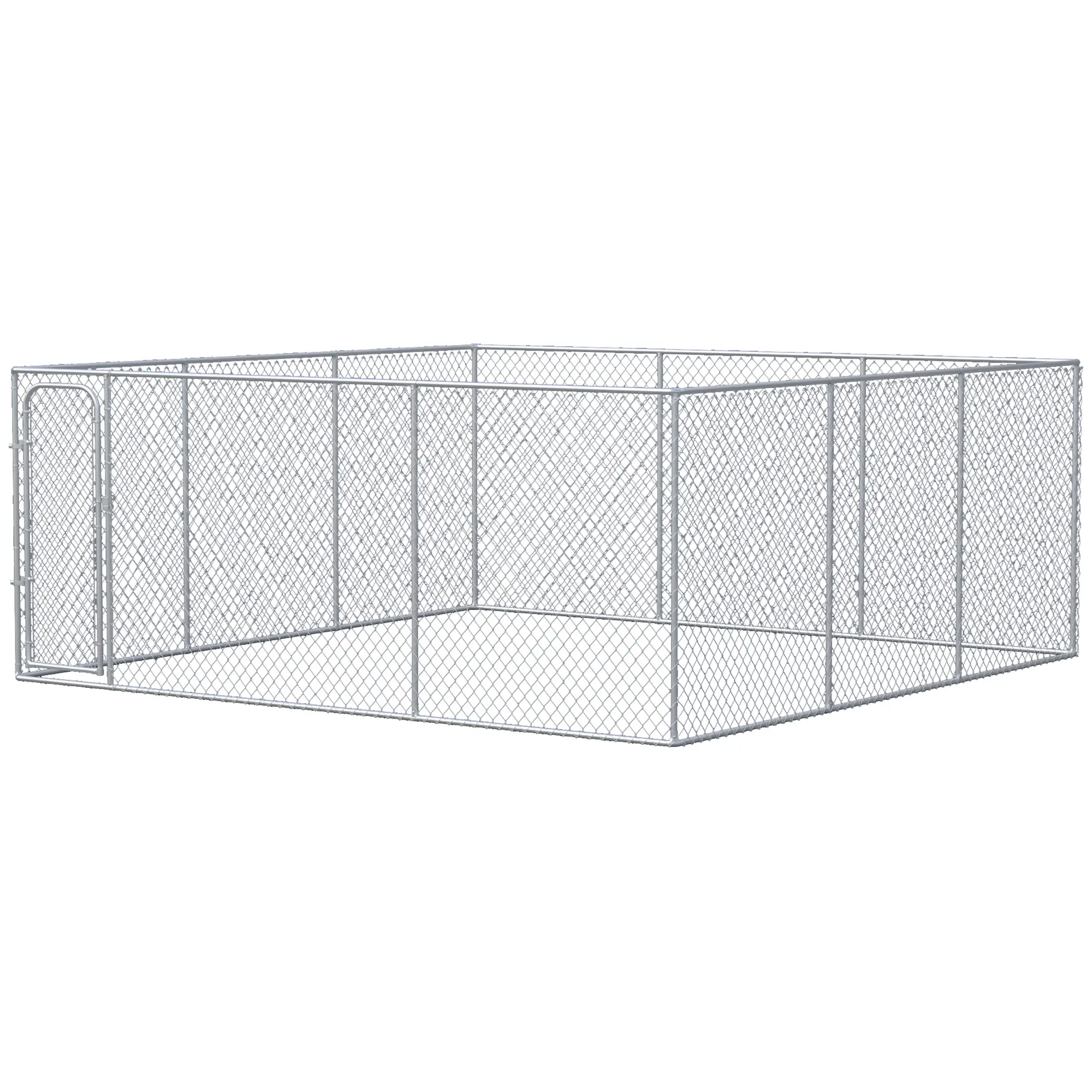 15.1' x 15.1' x 6' Dog Playpen, Galvanized Steel Frame, for Small Medium Dogs