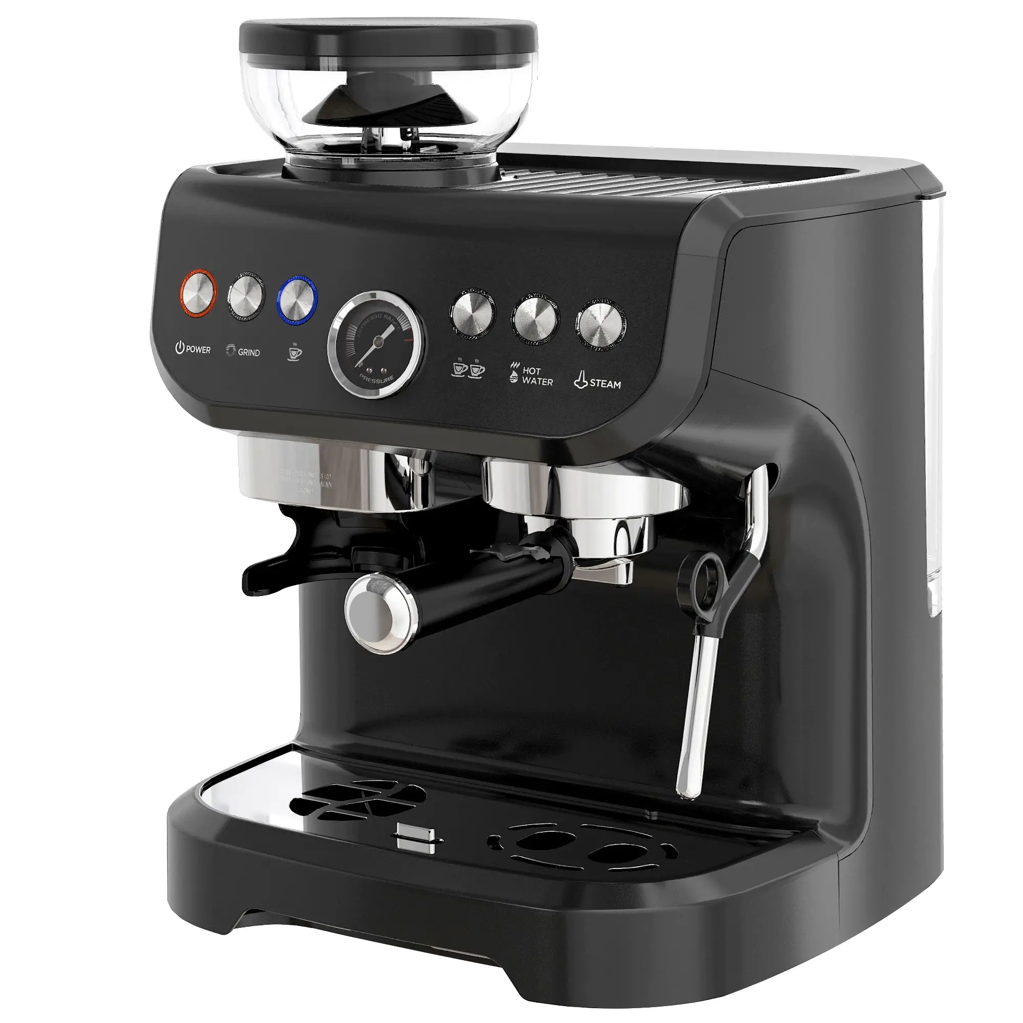 15 Bar Espresso Machine With Milk Frother & Grinder
