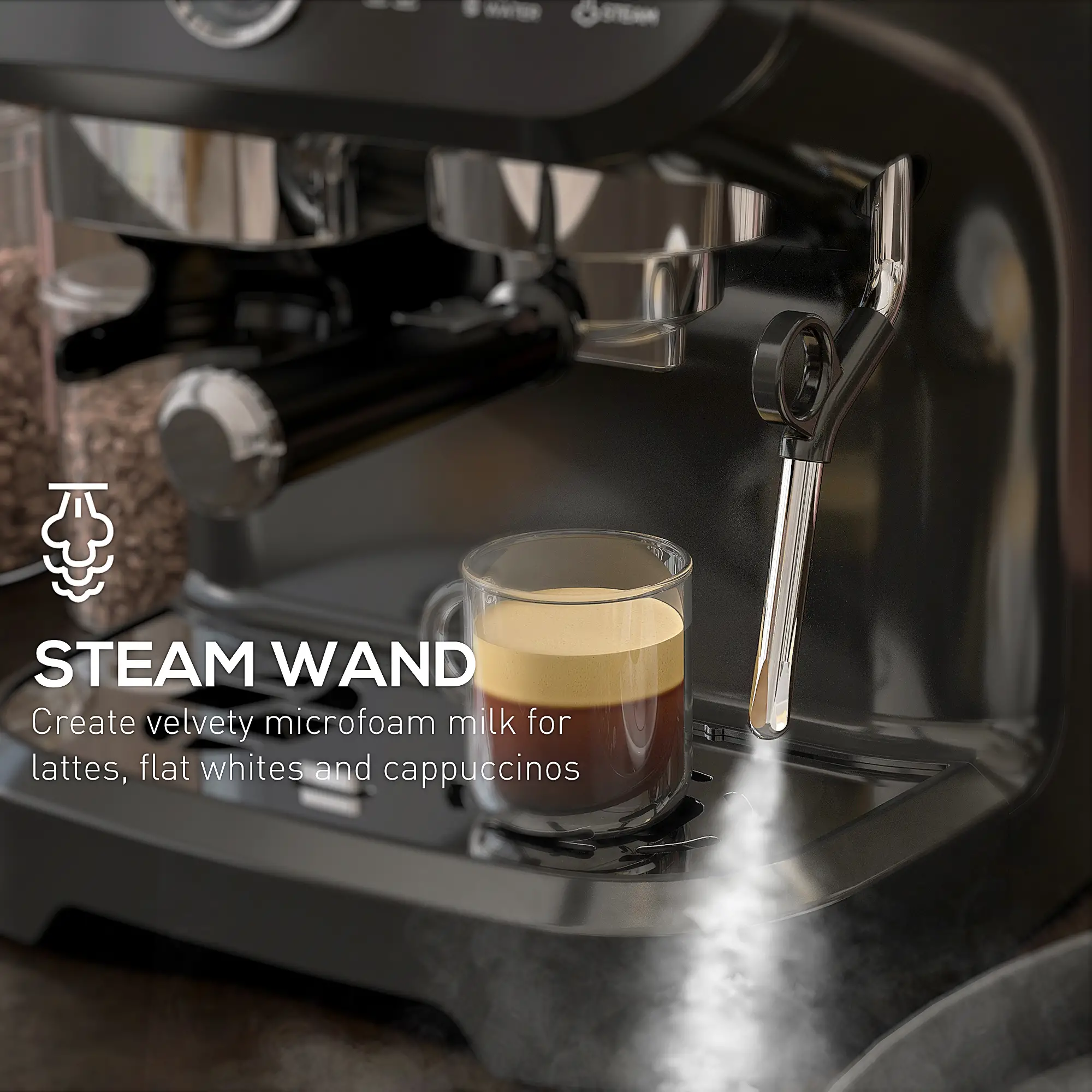 15 Bar Espresso Machine With Milk Frother & Grinder - Image 5