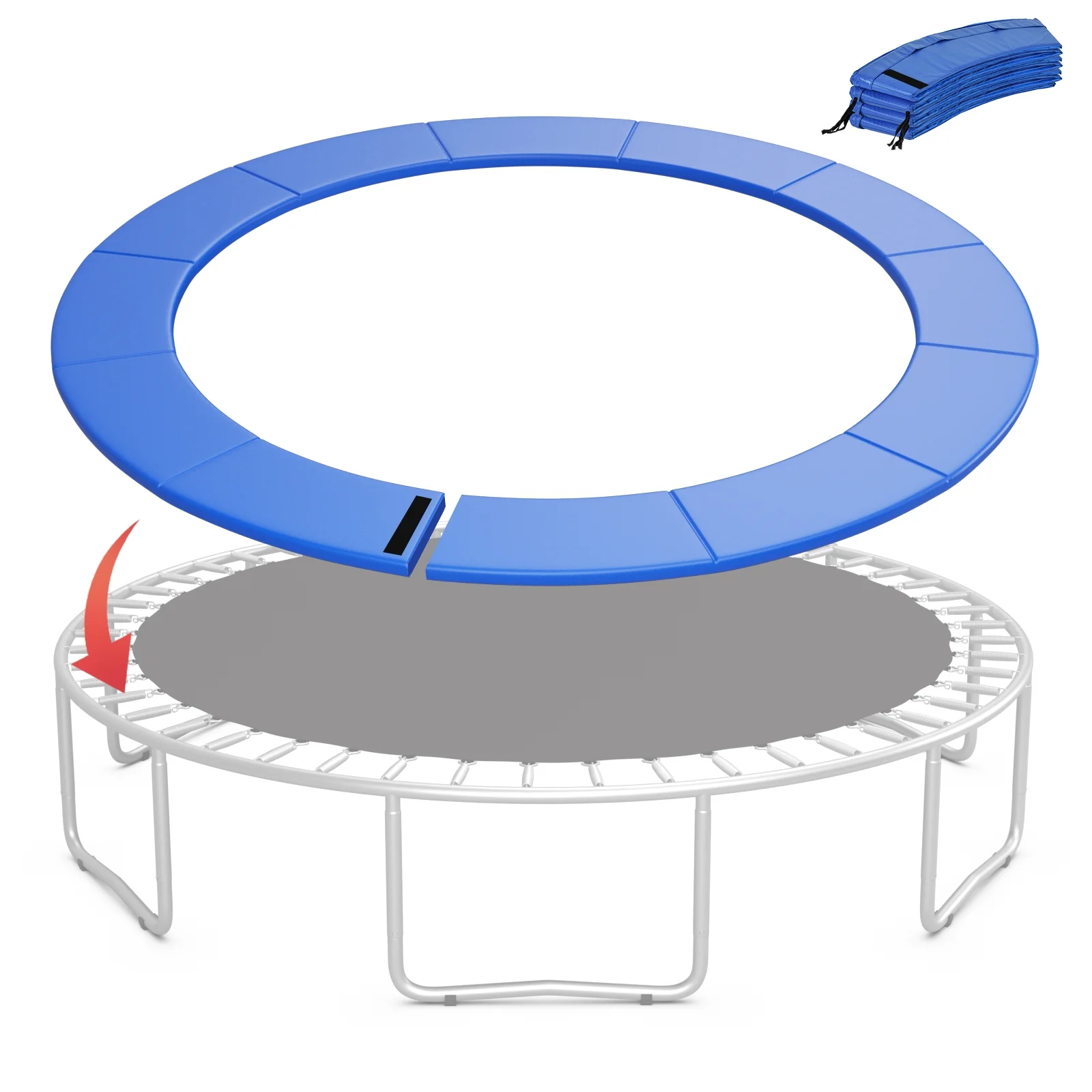 15 Feet Trampoline Pad Replacement, Safety Pad, Blue - Image 5