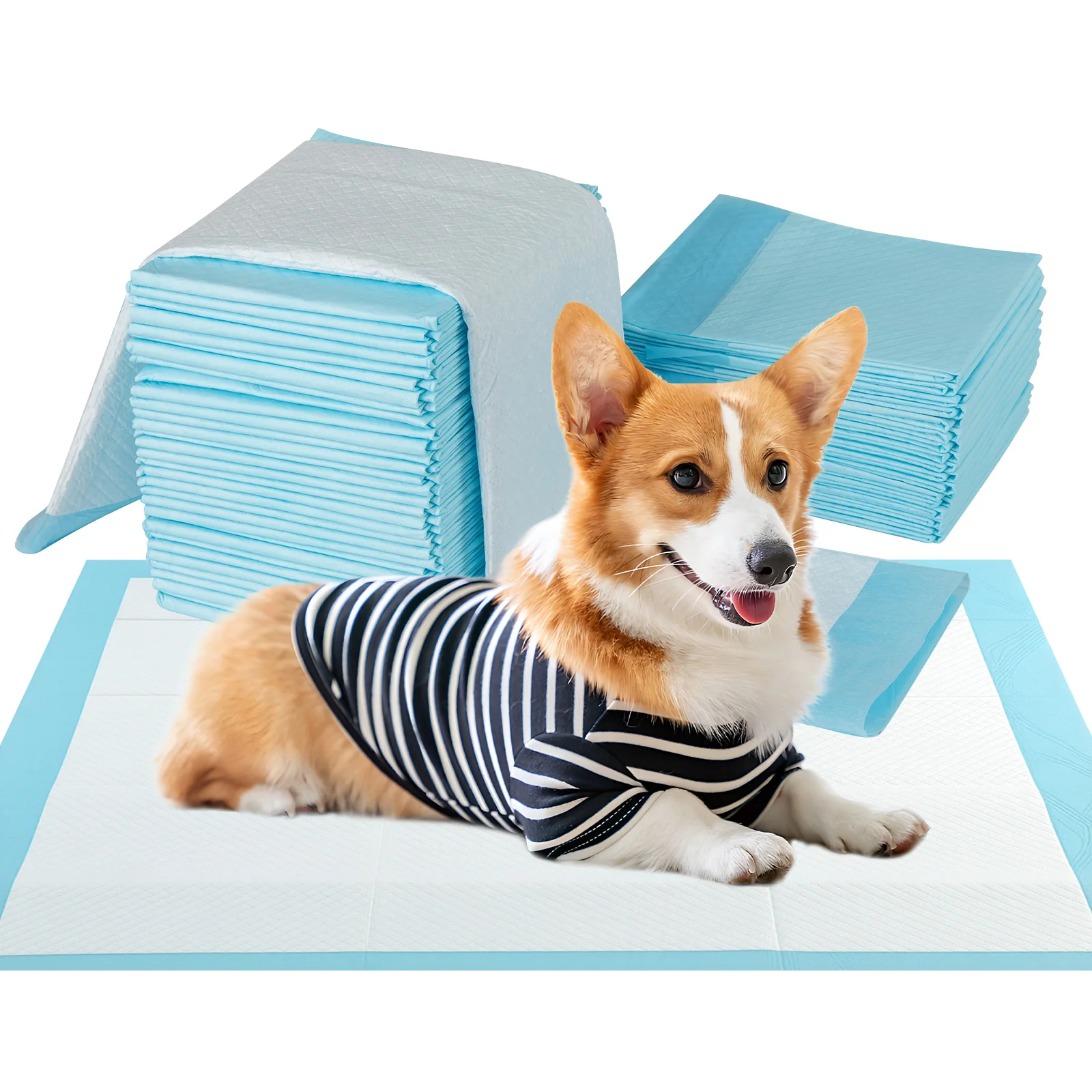 150 Pieces, 24 x 36 Inch Pet Pad, Light Blue