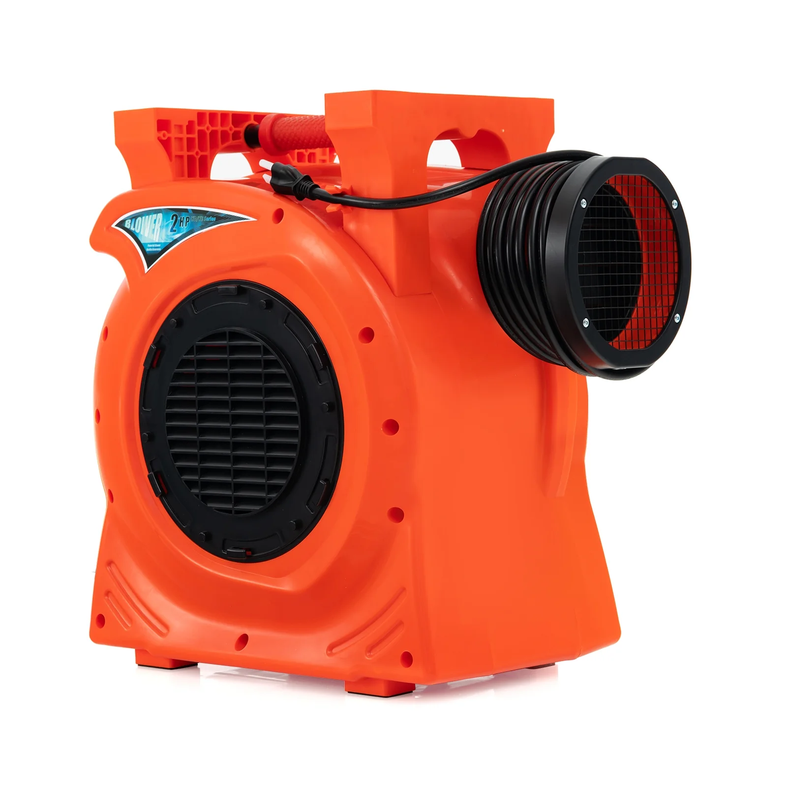 1500W 2 HP Commercial Air Blower, Giant Outdoor Inflatable Bounce House, Orange - Image 4