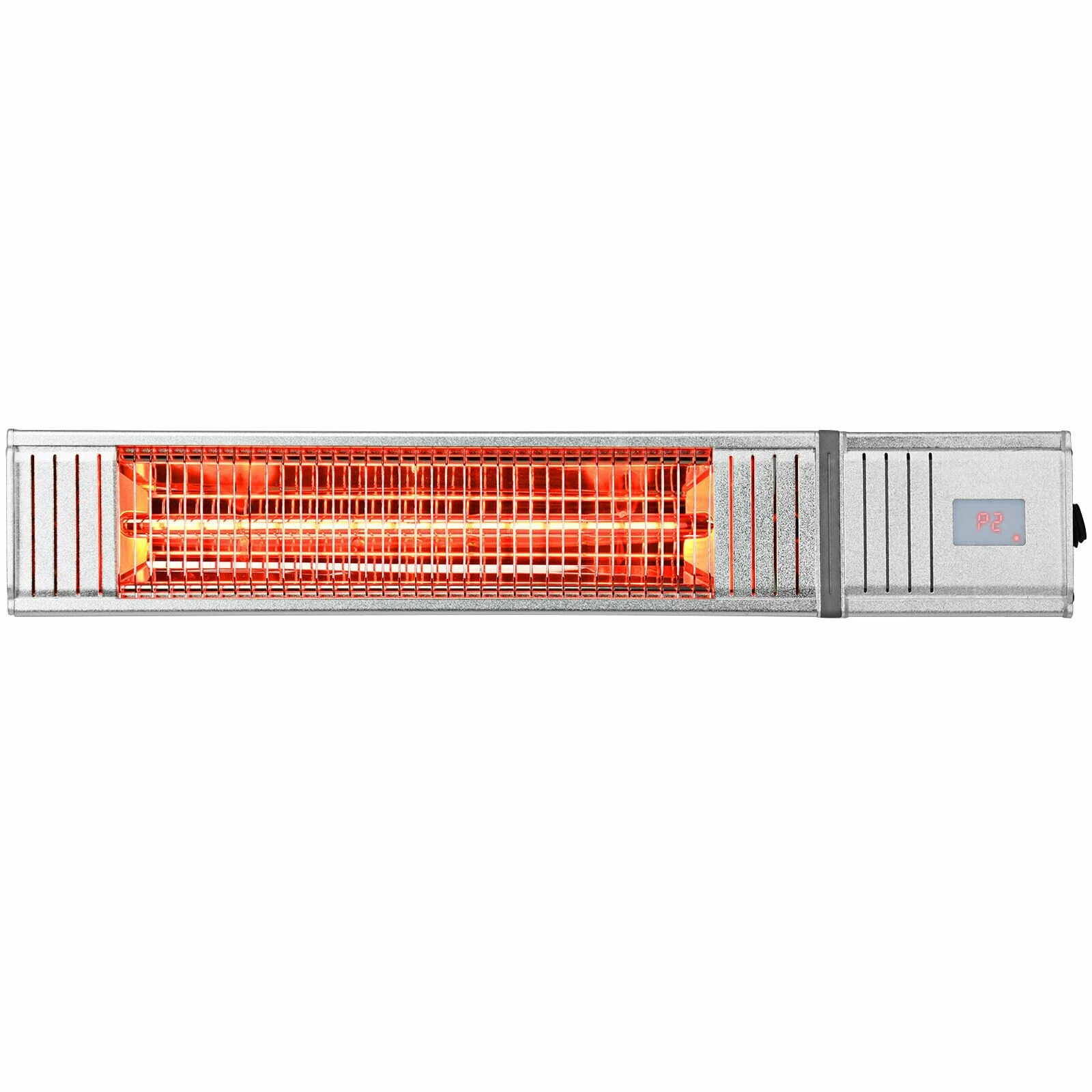 1500W Infrared Patio Heater, With Remote & Timer, Silver