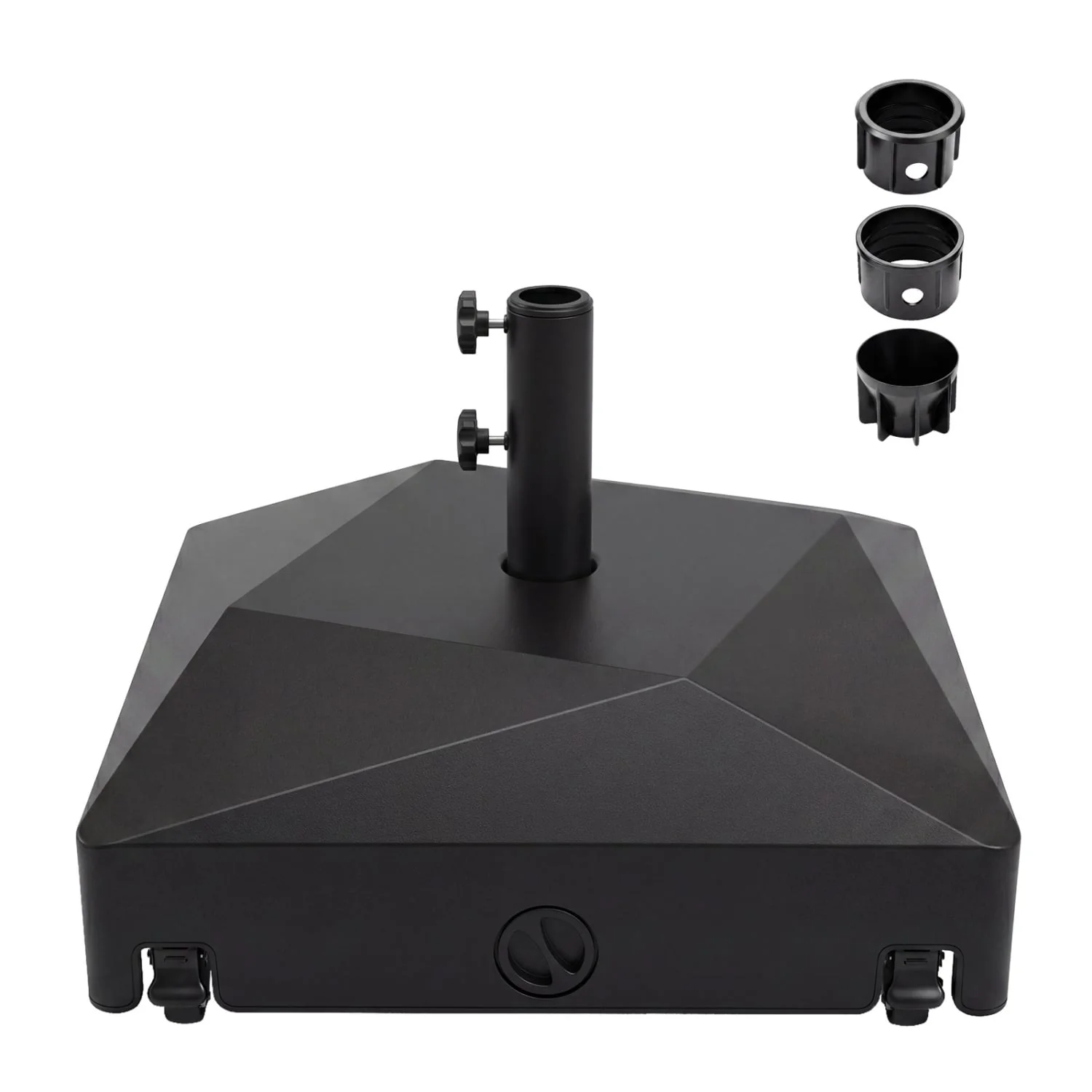 154lbs Mobile Fillable Patio Umbrella Base, 4 Wheels - Image 4