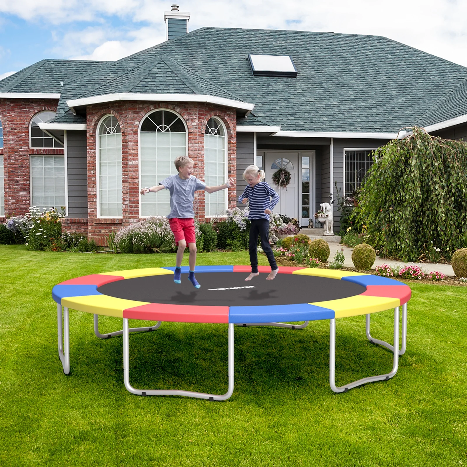 16 Ft Trampoline Spring Cover, Multicolor - Image 2