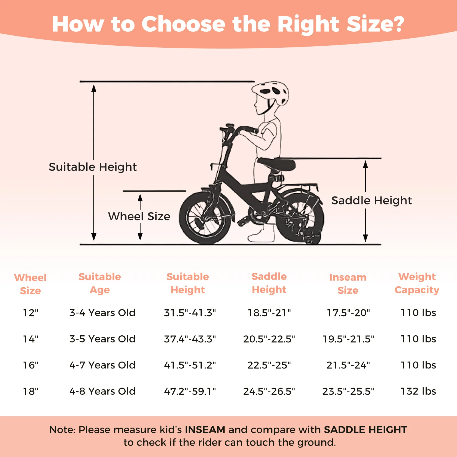16 Inch Kids Bike Adjustable for 3-8 Years Old Children Pink - Stars & Moon, Pink - Image 5