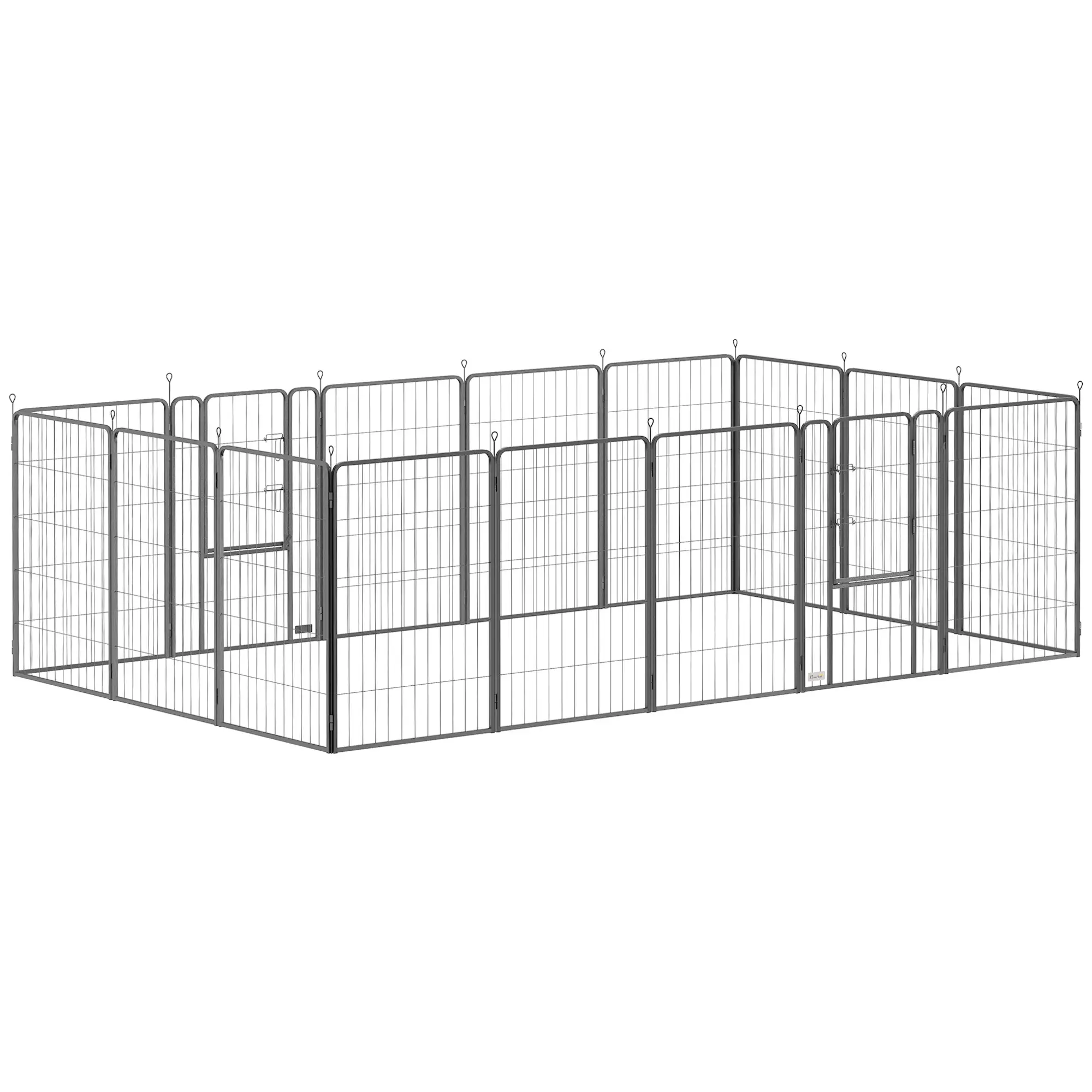 16 Panels Dog Playpen, 39" Height, Portable DIY, For Large Dogs