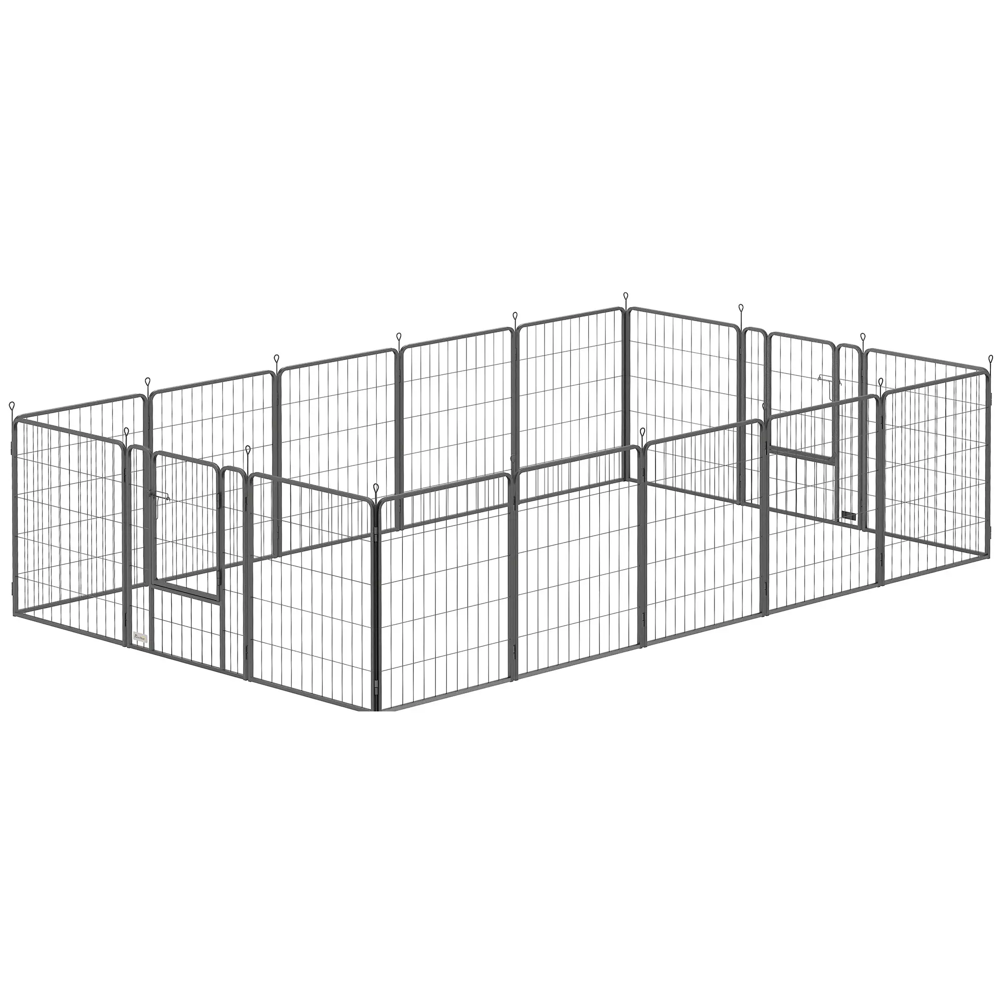 16 Panels Dog Playpen, Portable, for Medium Dogs, 31.5" H