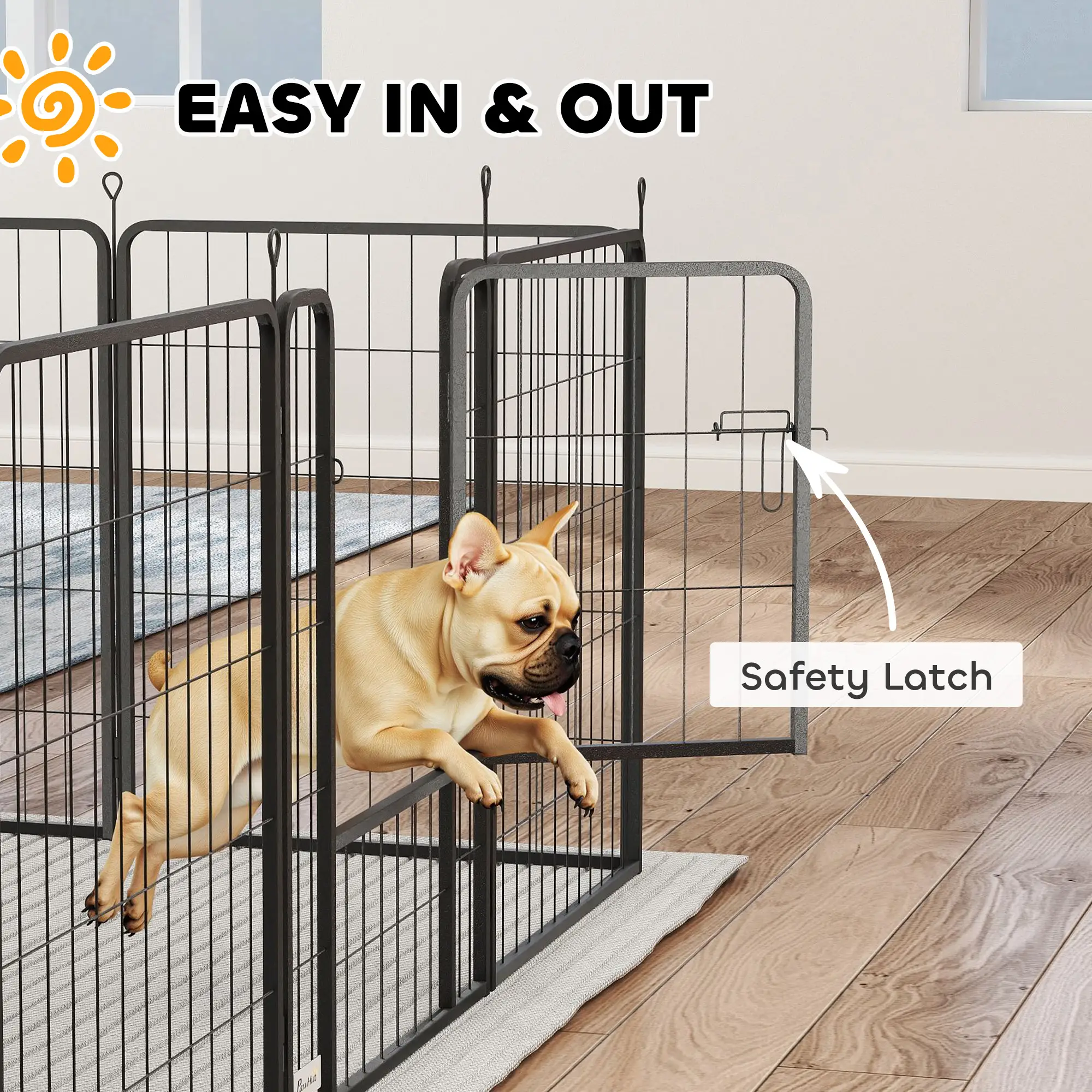 16 Panels Dog Playpen, Portable, for Medium Dogs, 31.5" H - Image 7