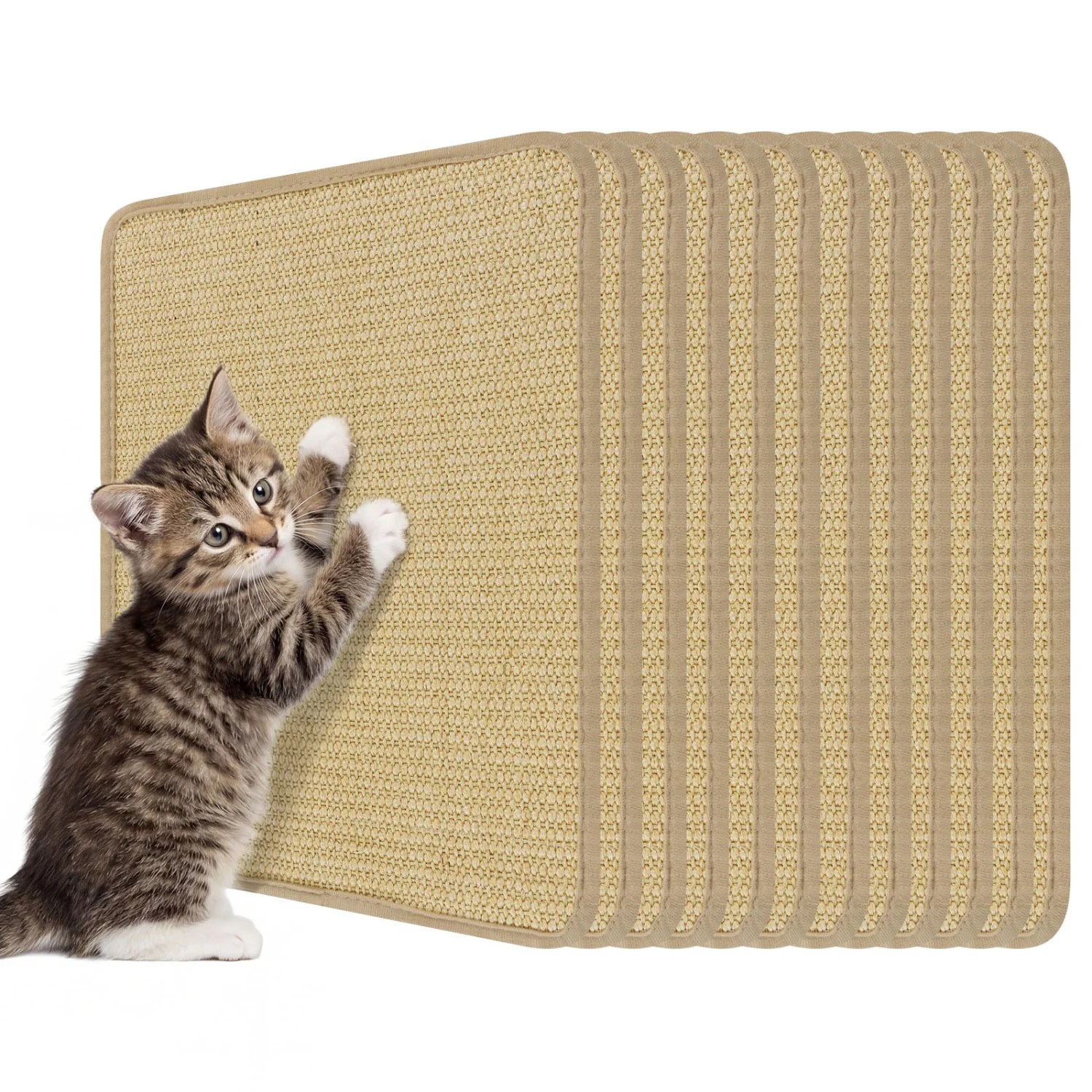 16 x 12 Inch 6-Piece Cat Scratcher Mat Set - Image 5