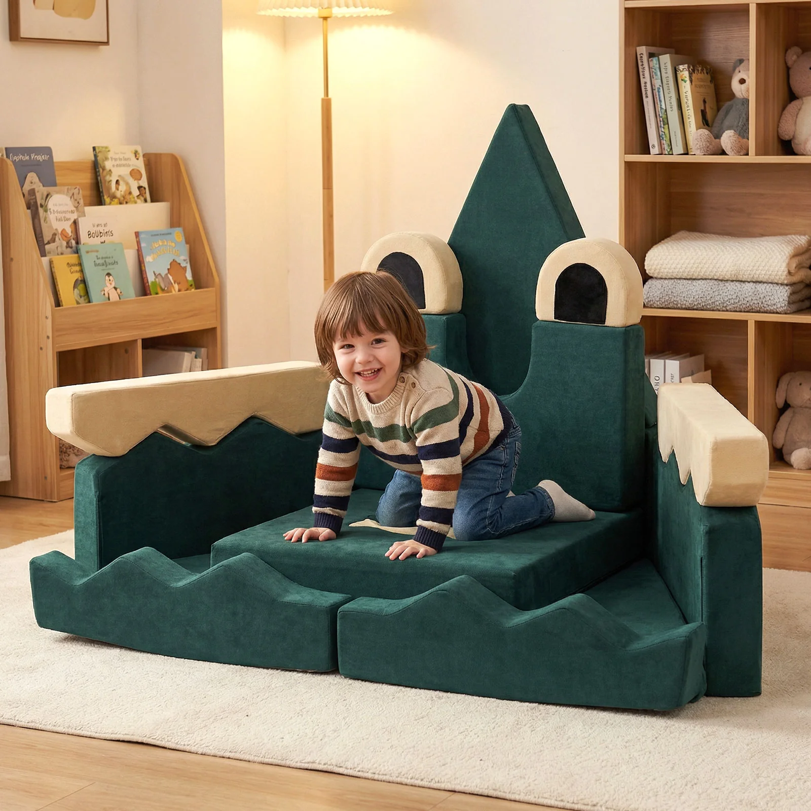 17 Pieces Modular Kids Play Couch for Inspiring Creativity - Image 3