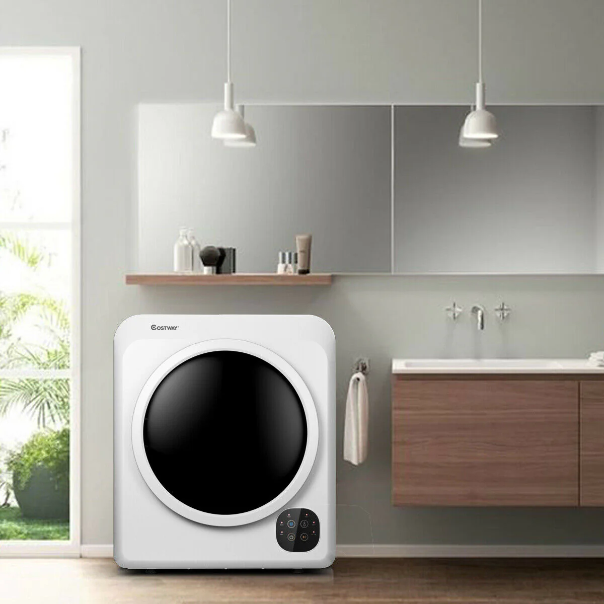 1700W Portable Electric Tumble Dryer, Steel Tub - Image 2