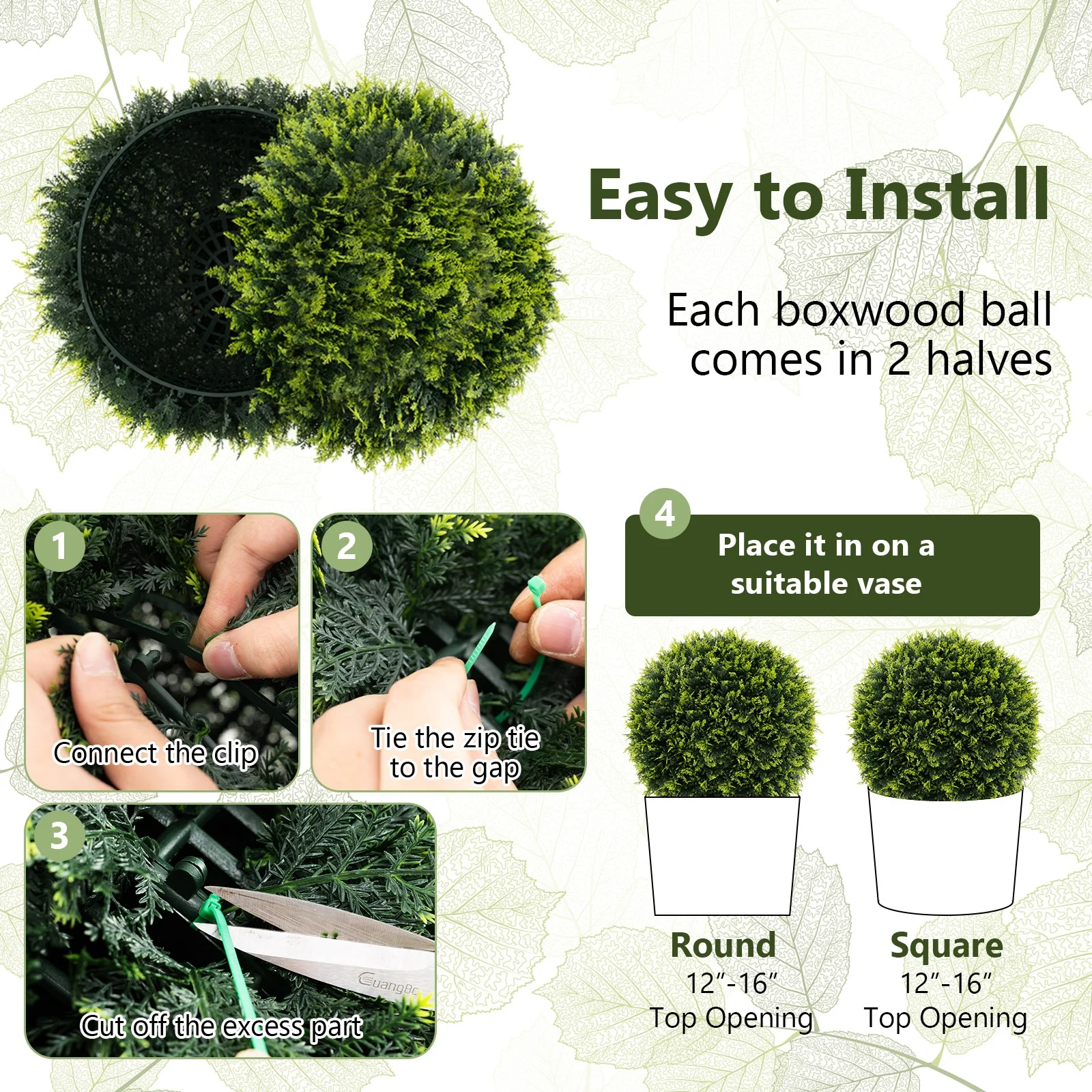 18/22 Inch Faux Decorative Balls, Indoor Outdoor, Patio Garden - Image 9