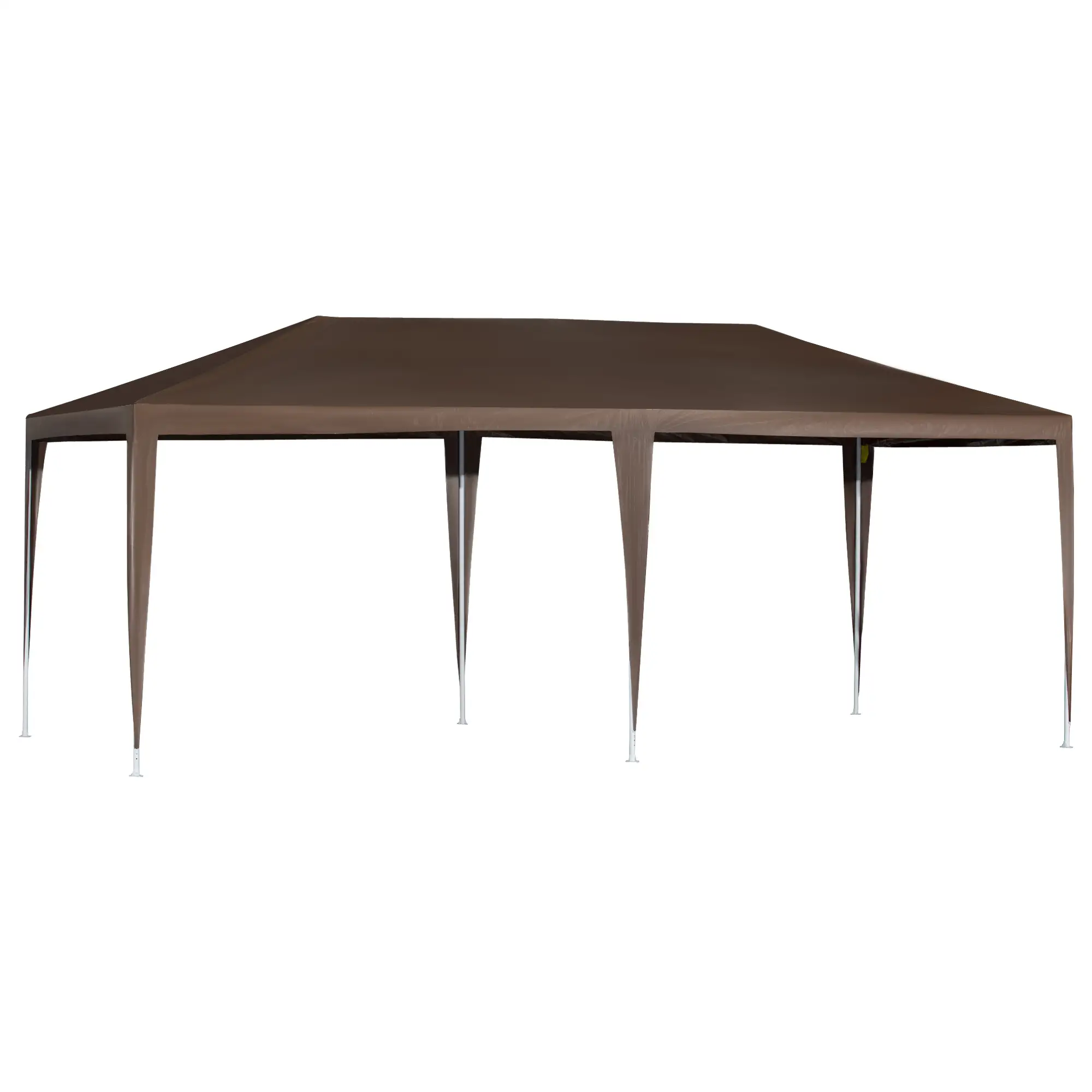 18.7' x 9.4' Party Tent, Portable Wedding Canopy, Outdoor Sunshade with 4 Sidewalls, Coffee - Image 11