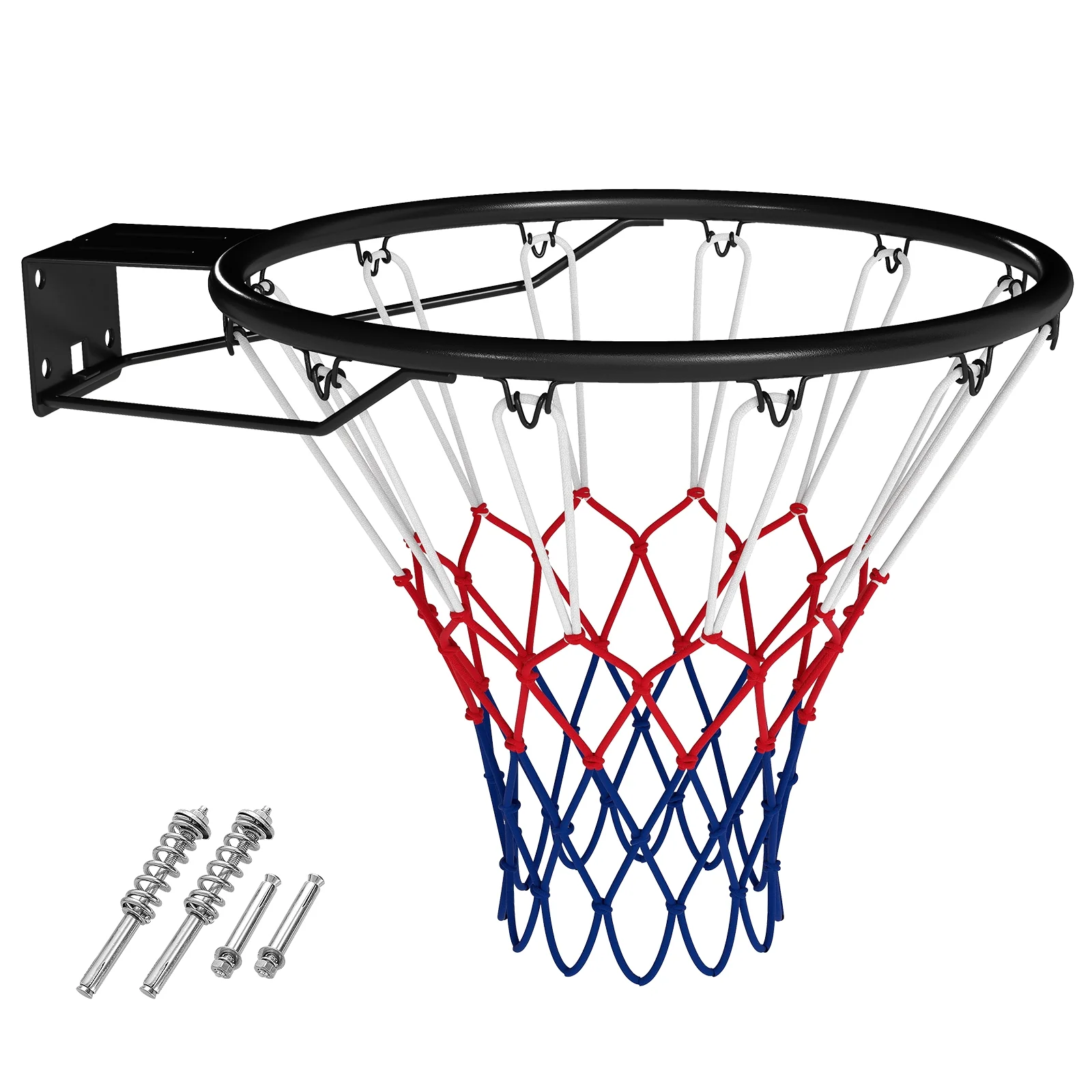 18" Basketball Rim, Wall Mounted Heavy Duty, Black - Image 4