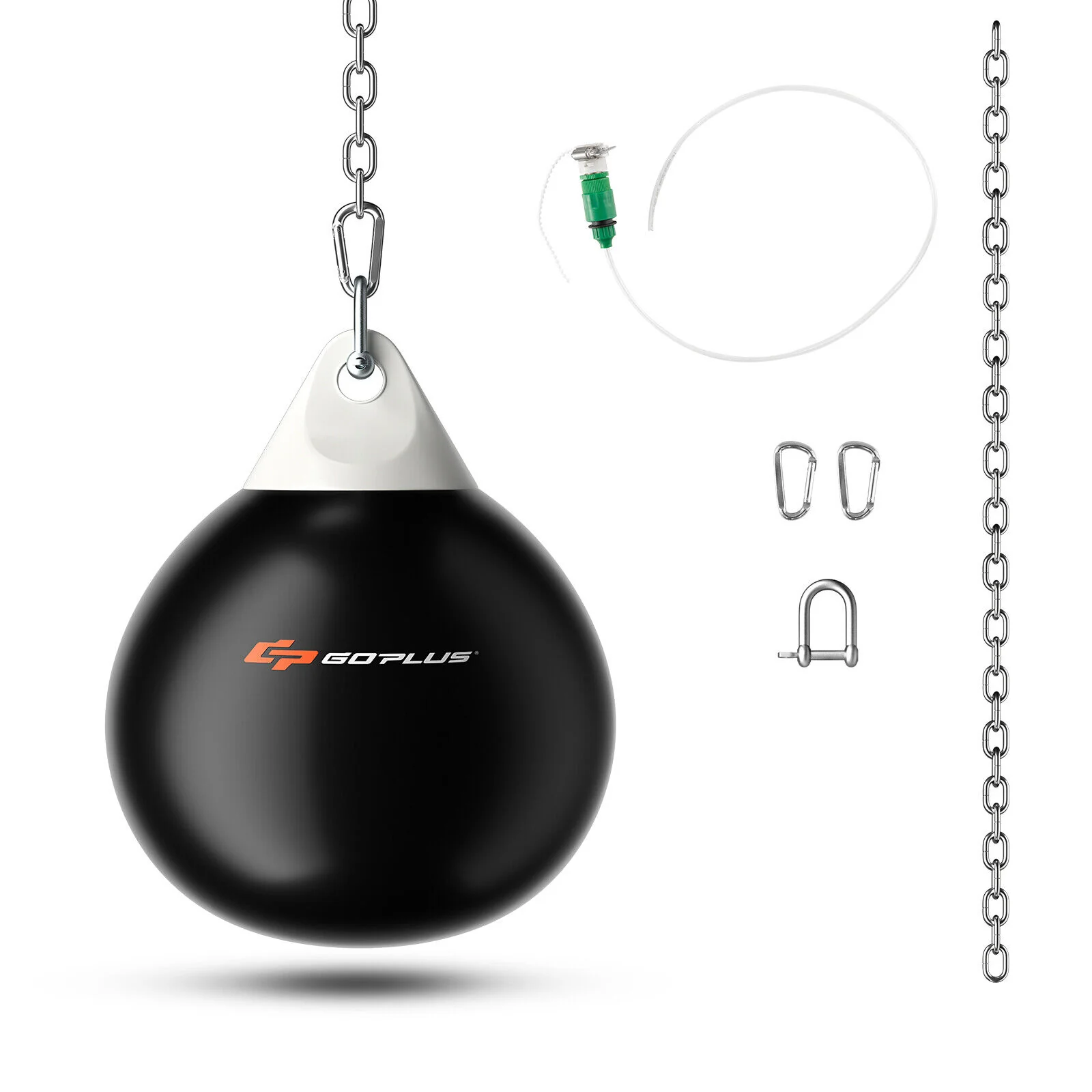 18 Inch 110 Pound Heavy Punching Water Bag, Black - Image 3