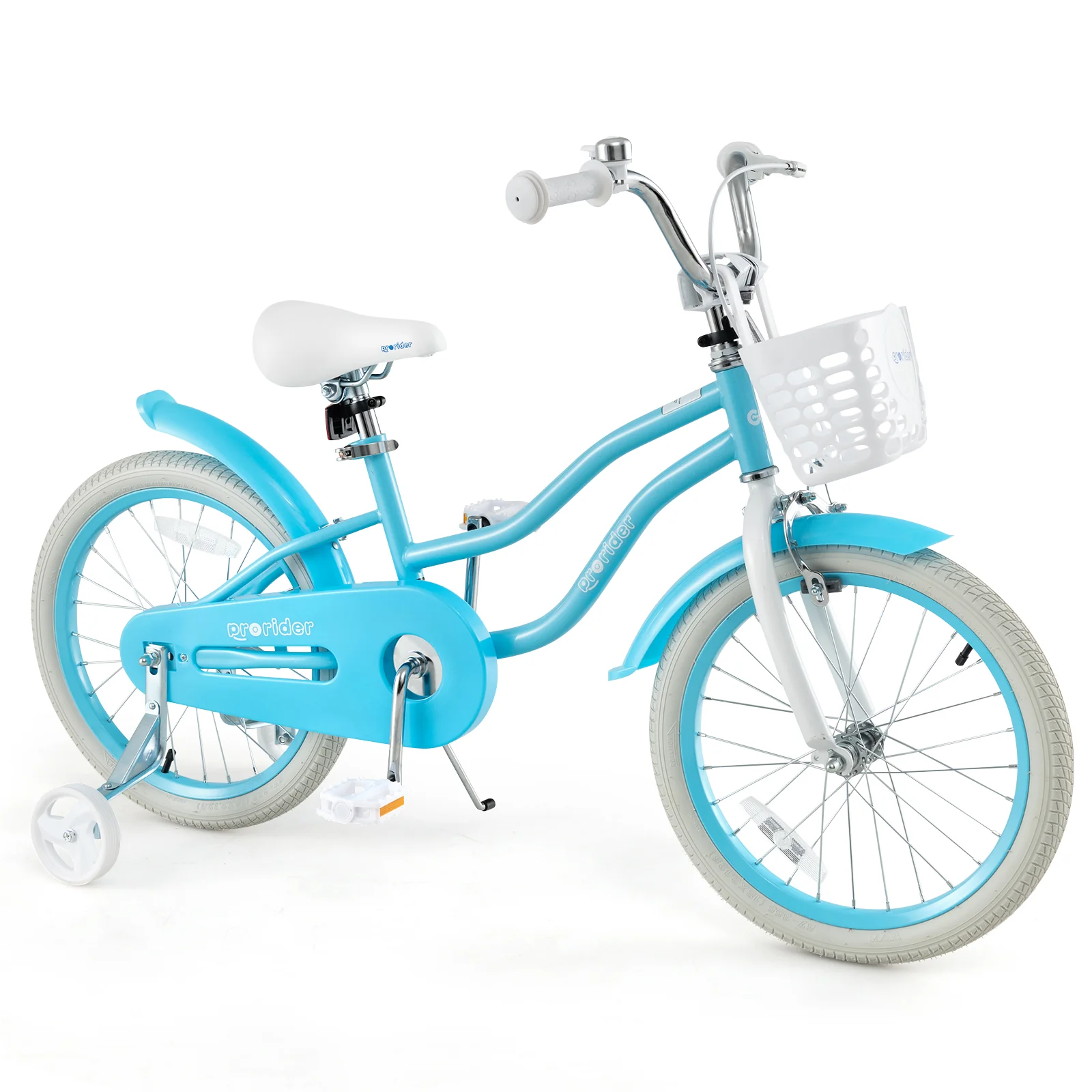 18 Inch Kids Bike, Dual Brakes, Adjustable Seat, Blue - Image 4