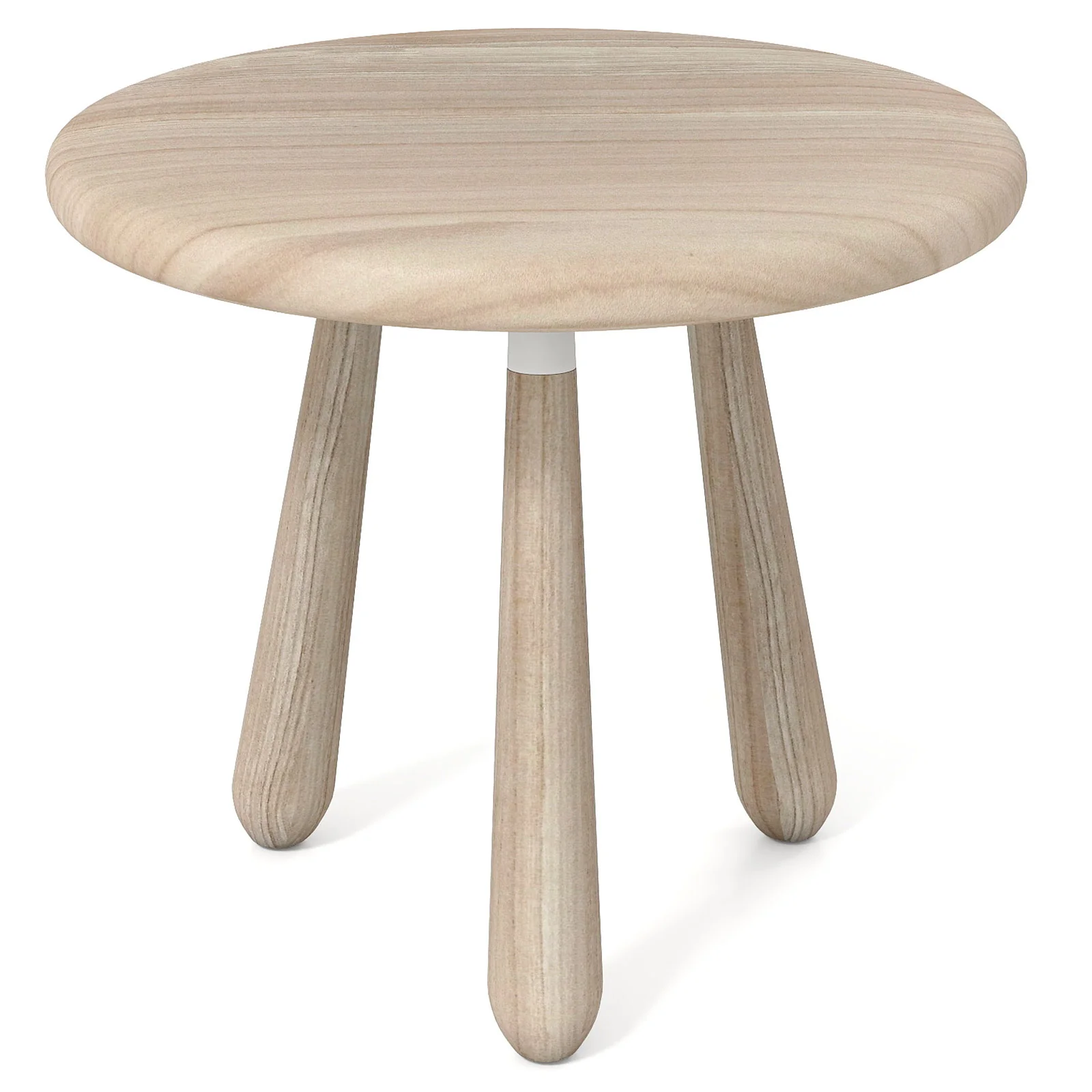 18 Inch Outdoor Mahogany Wood Side Table with Thickened Board, Natural - Image 4