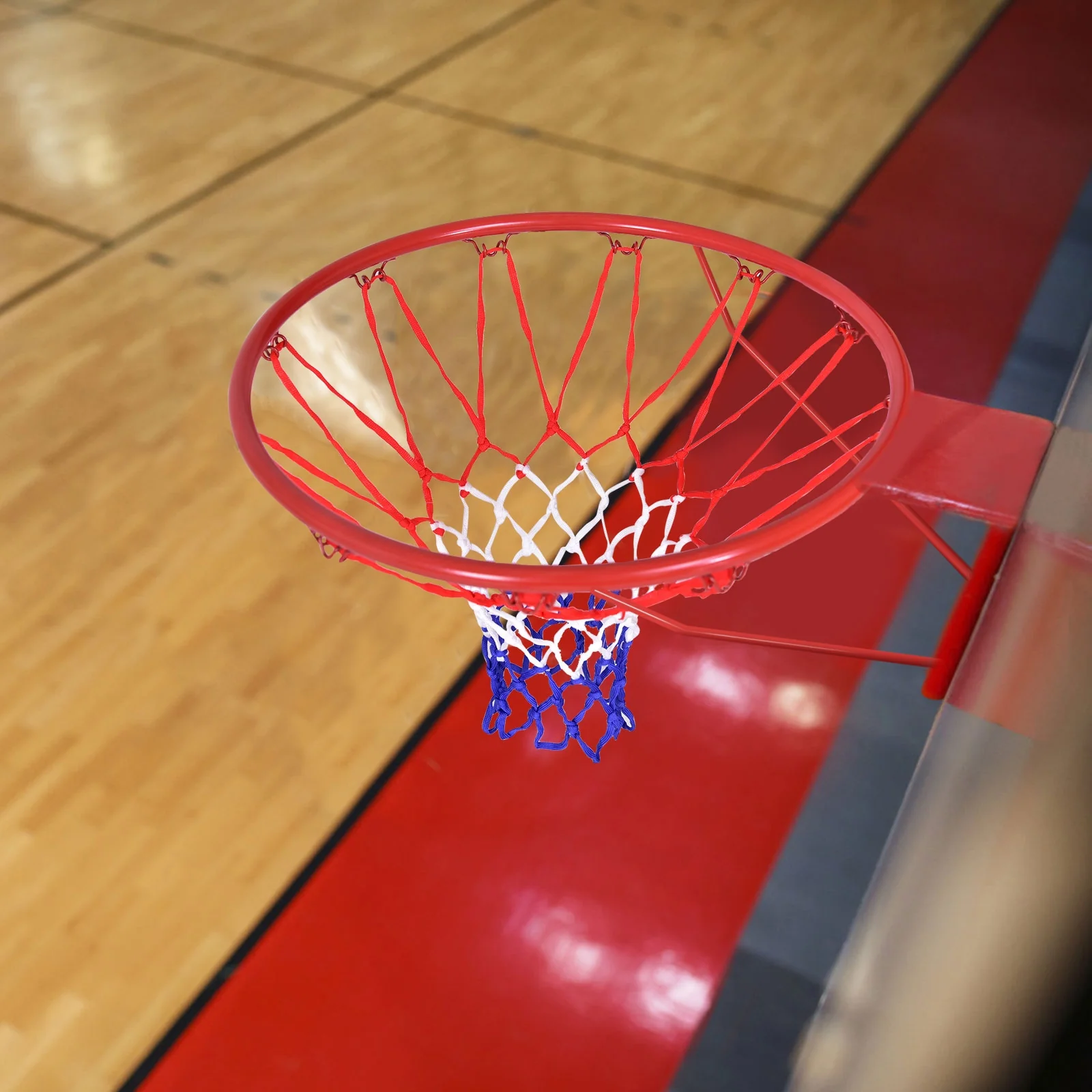 18 Inch Wall Mounted Basketball Hoop, Red - Image 6