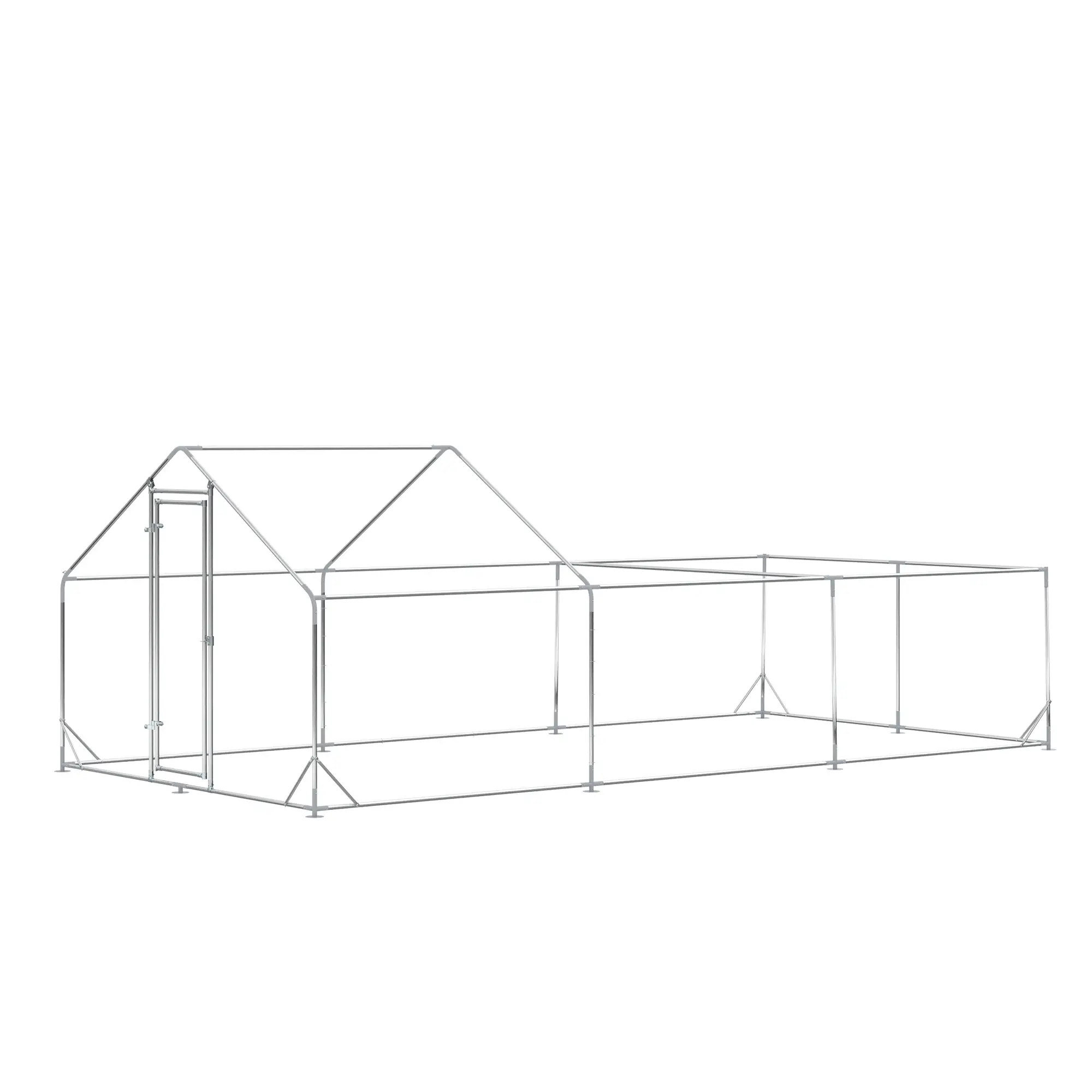 19.7' x 9.8' Metal Chicken Run, Waterproof Anti-UV Cover - Image 10