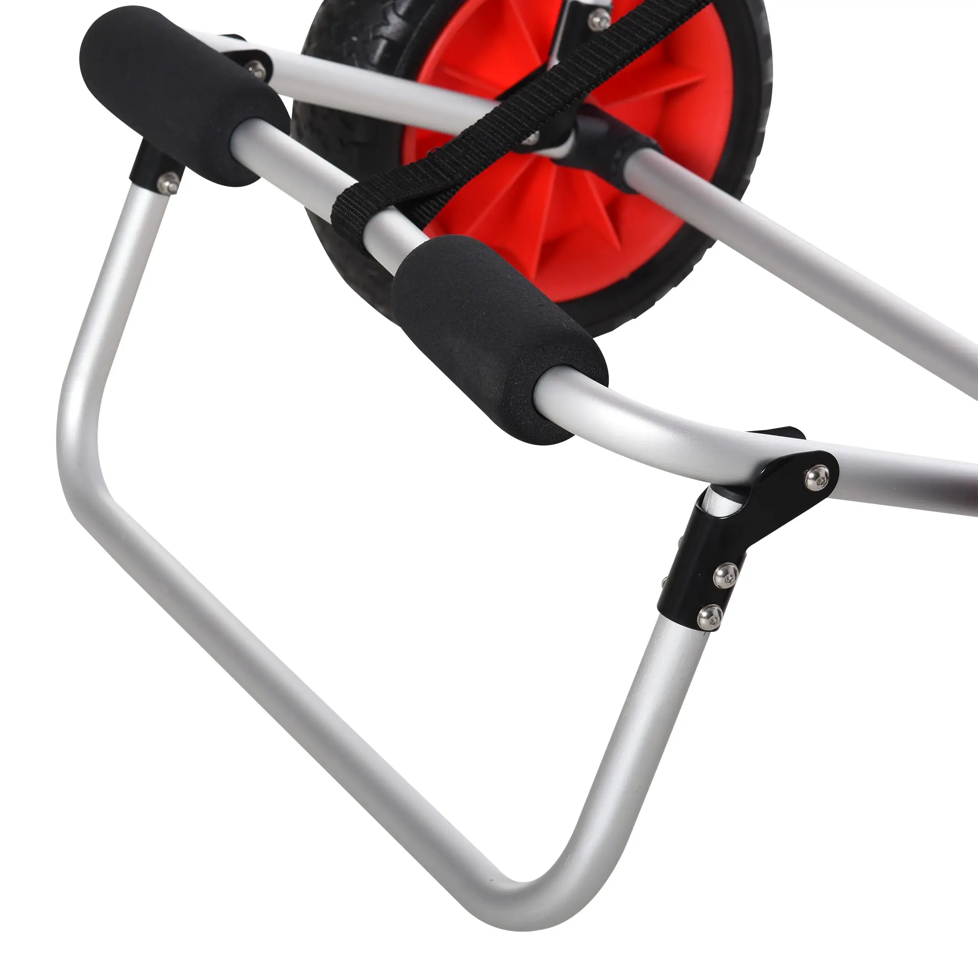 198LBS Kayak Cart, Foldable Canoe Dolly, Aluminum Frame, Silver - Image 10