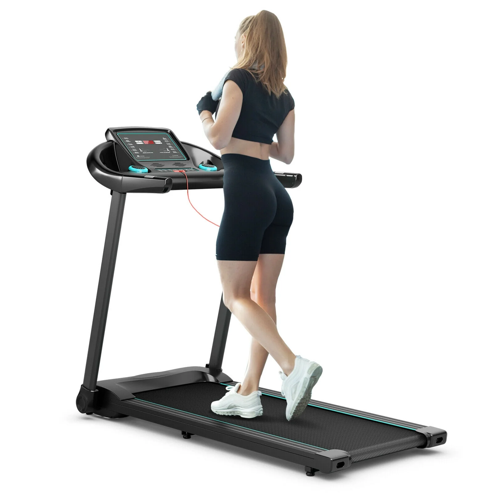 2.25HP Electric Treadmill, With Speaker And APP Control, Blue - Image 8