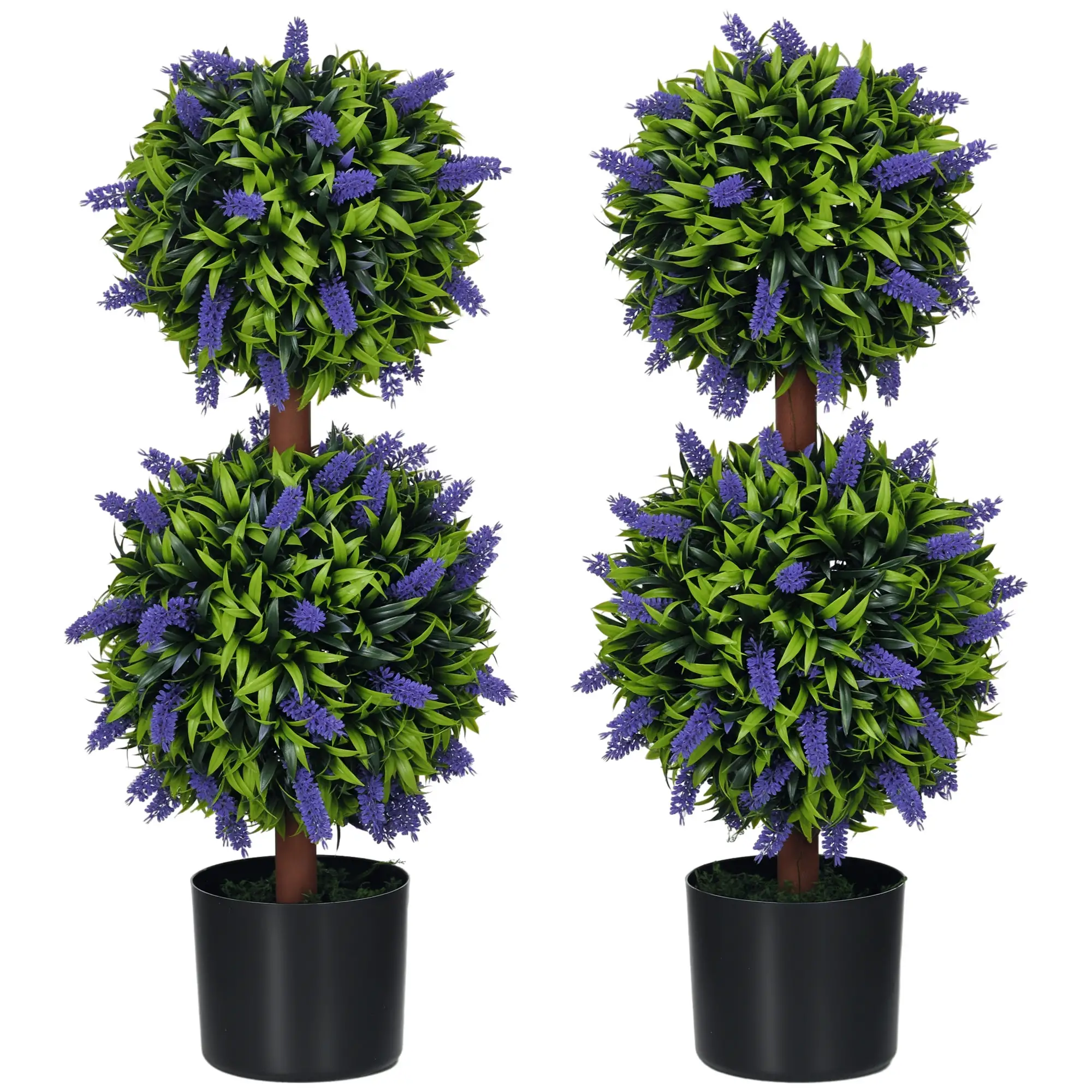 2.3ft Artificial Lavender Plants, Set of 2 with Pot, Indoor Outdoor Decor - Image 11
