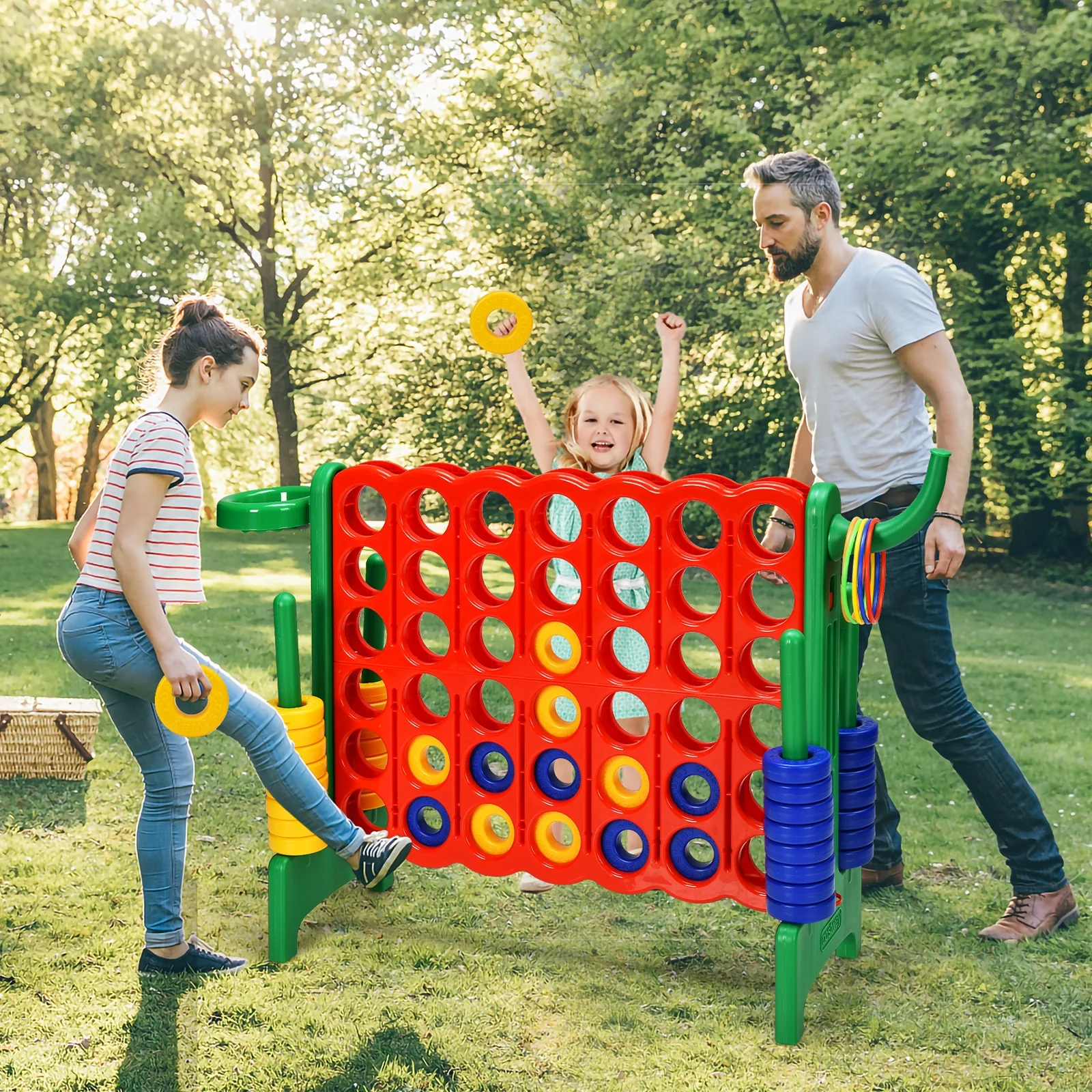 2.5ft 4-To-Score Giant Game Set, Green - Image 2