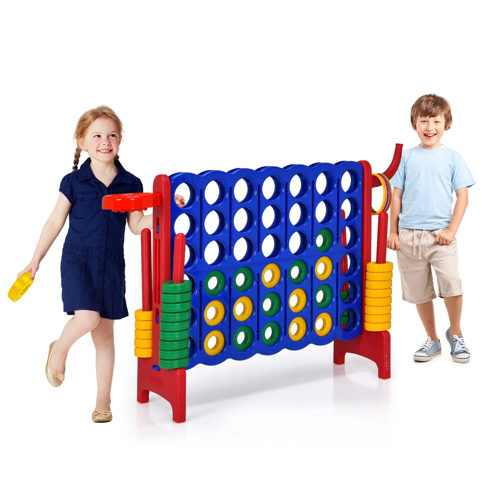 2.5ft Giant 4-To-Score Game Set, Red - Image 3