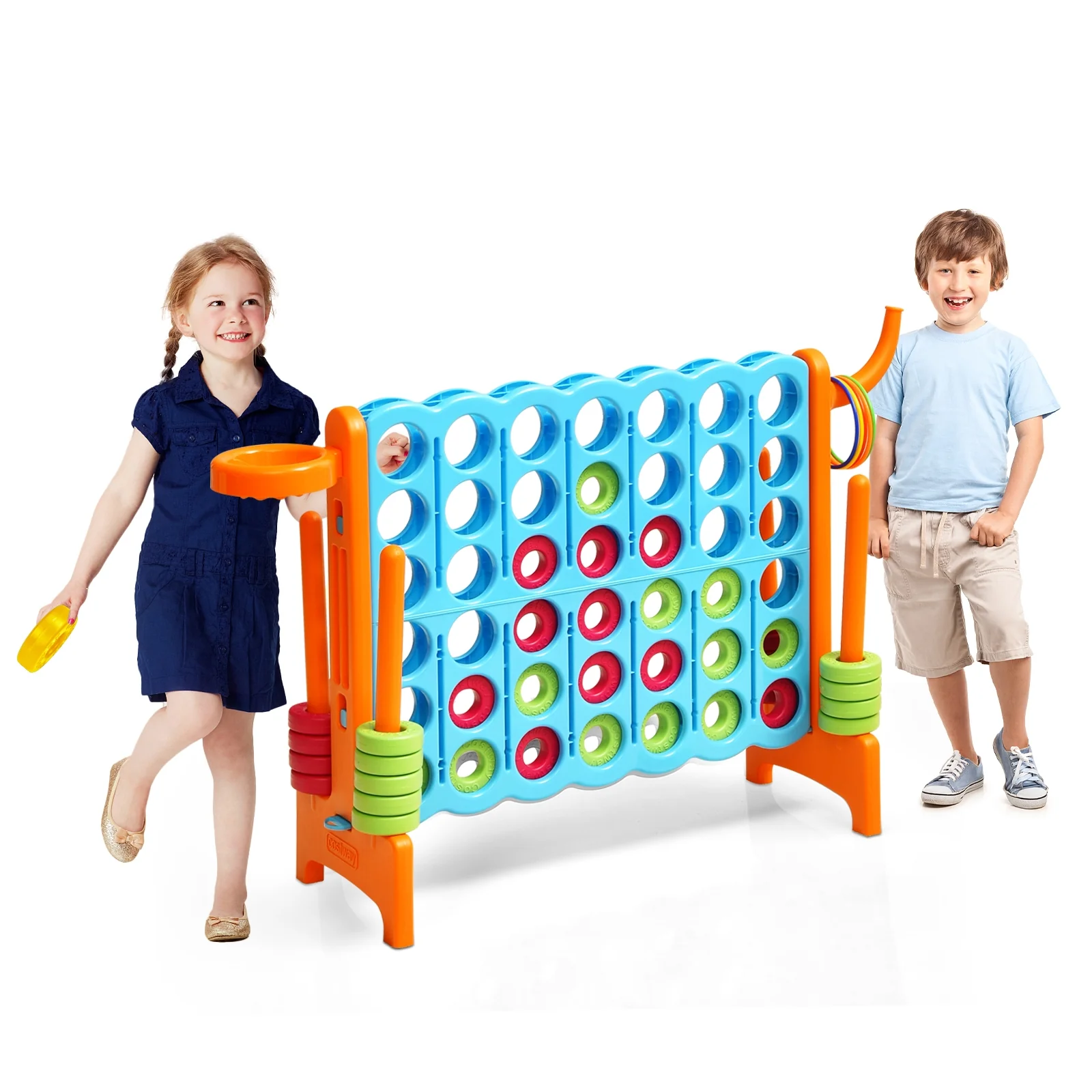 2.5ft Giant Game Set, 4-To-Score, Orange