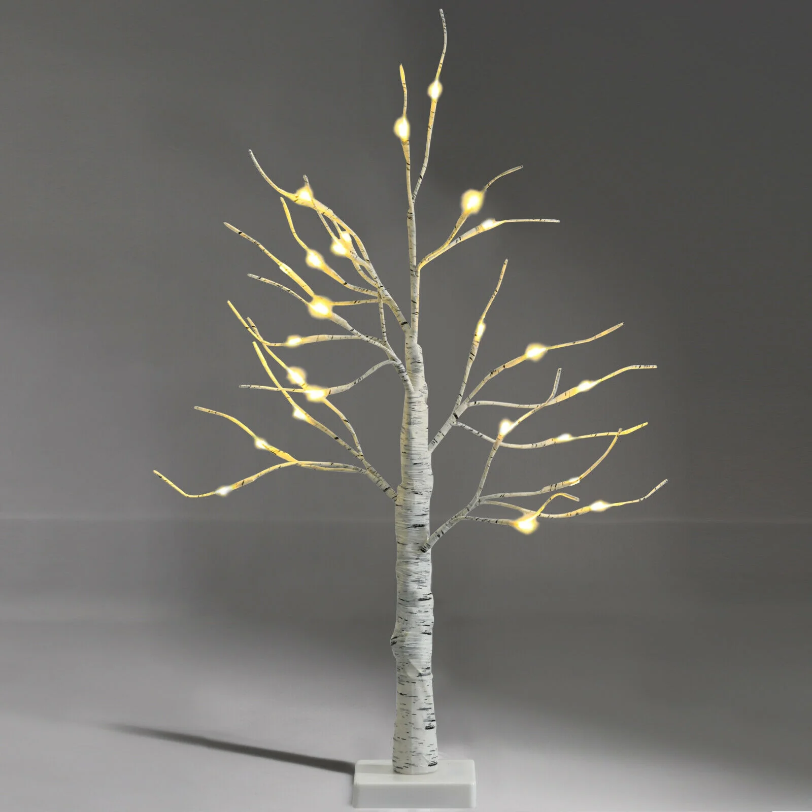 2 Feet Pre-Lit Twig Birch Tree, Battery Powered, White - Image 6