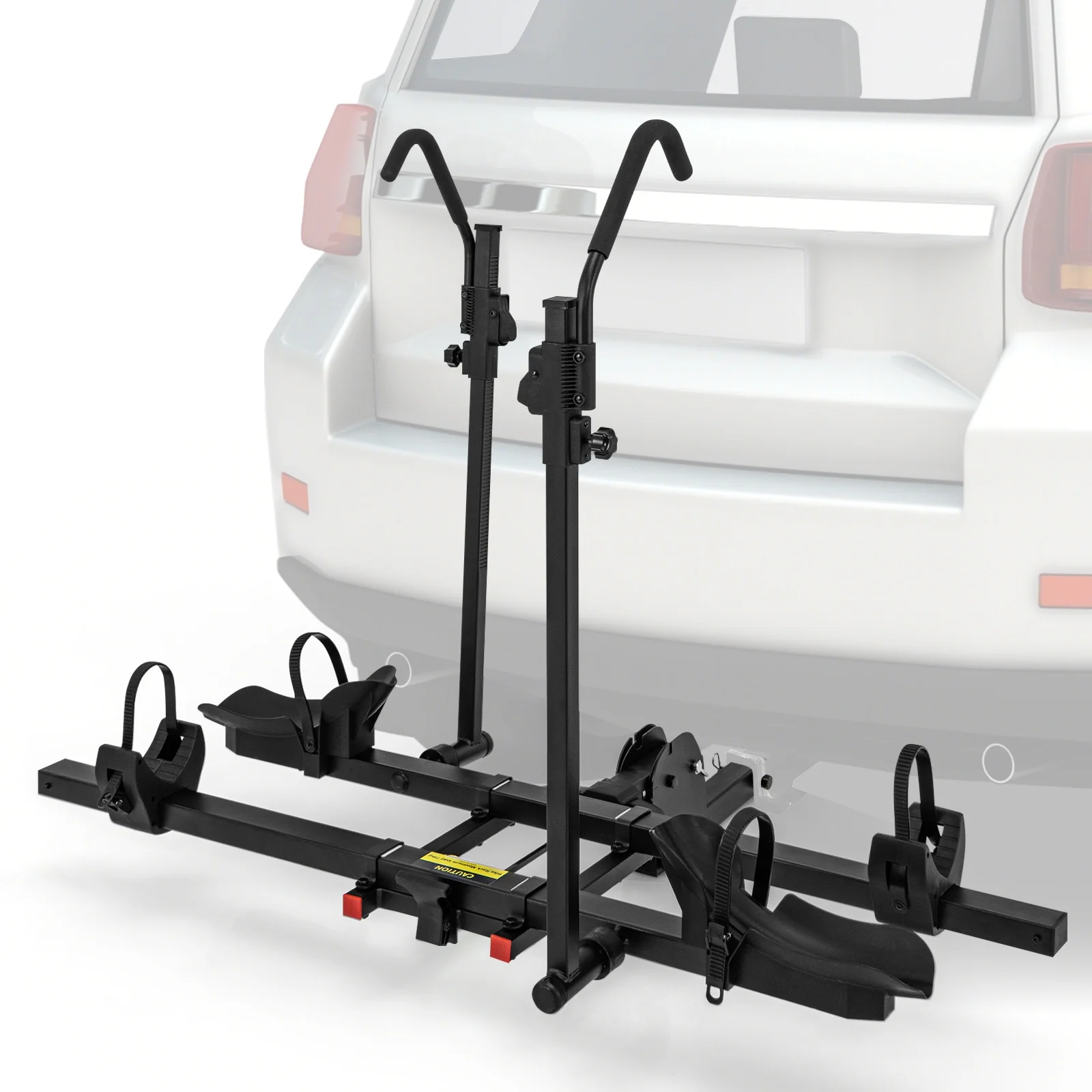 2 Inch Hitch Mount Bike Rack, 2-Bike Platform Carrier, Tilt-able Design, Black - Image 5