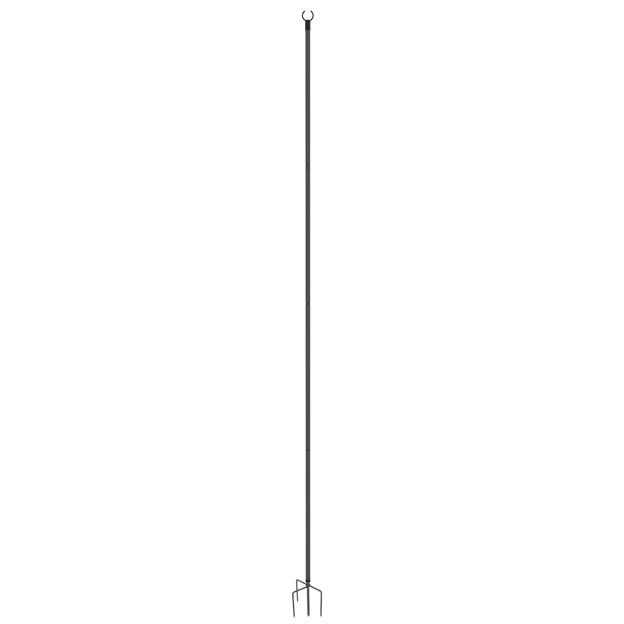 2 Pack 10' String Light Poles, Steel Hanging Stand, Black - Image 10