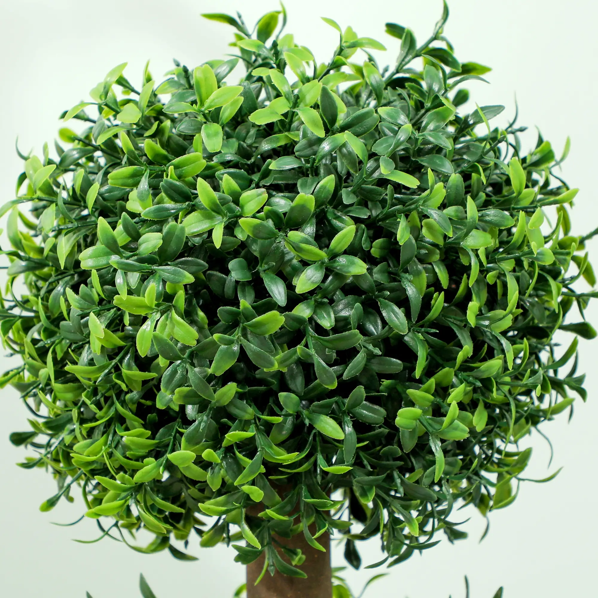 2 Pack 40" Artificial Boxwood Topiary Ball Trees, Indoor Outdoor, Green - Image 9