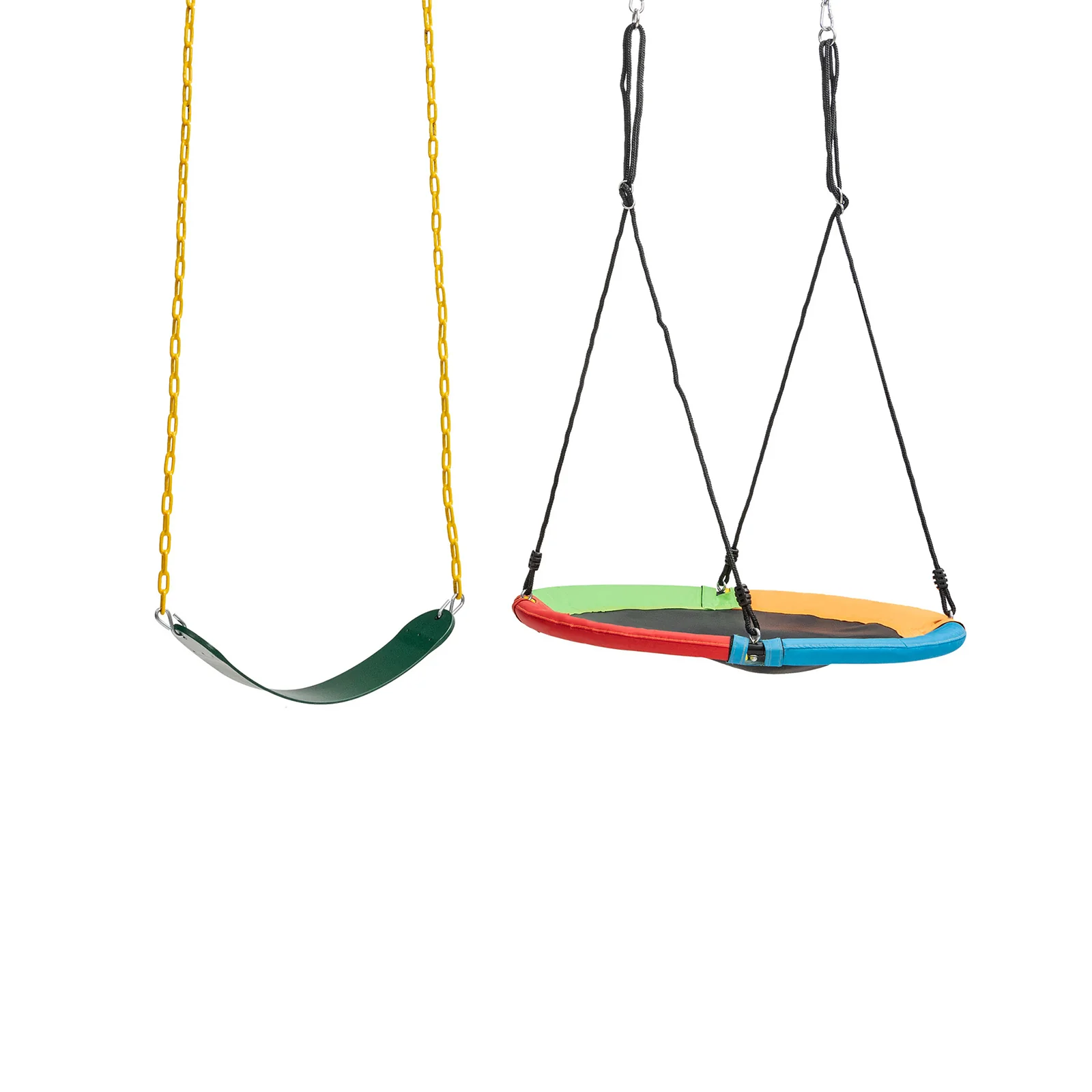 2-Pack Swing Seat Replacement, Saucer Tree Swing, Multicolor