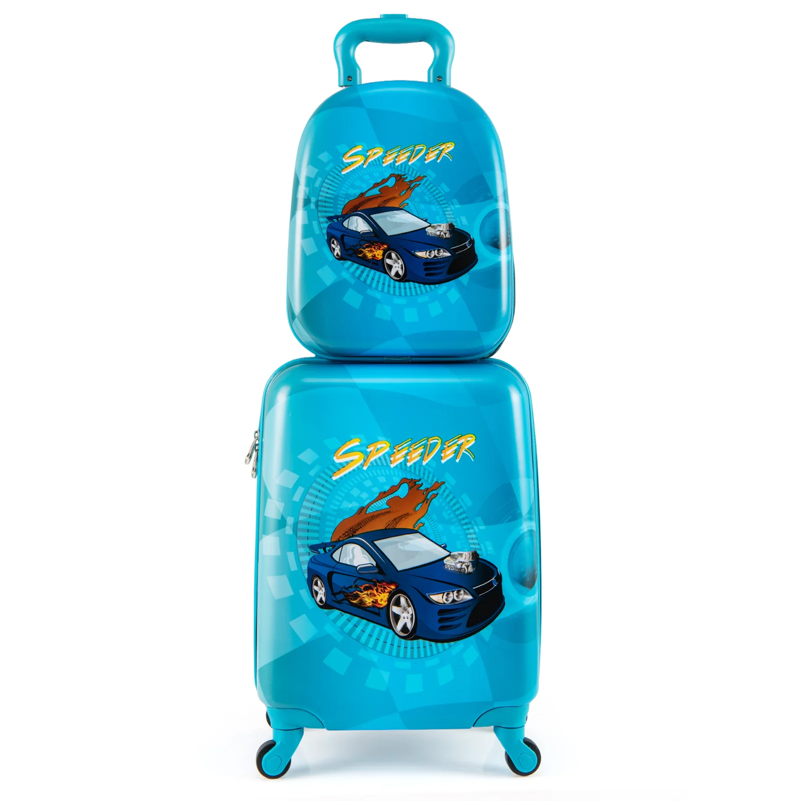 2 PCS Kid Luggage Set, Spinner Wheels, Navy - Image 4