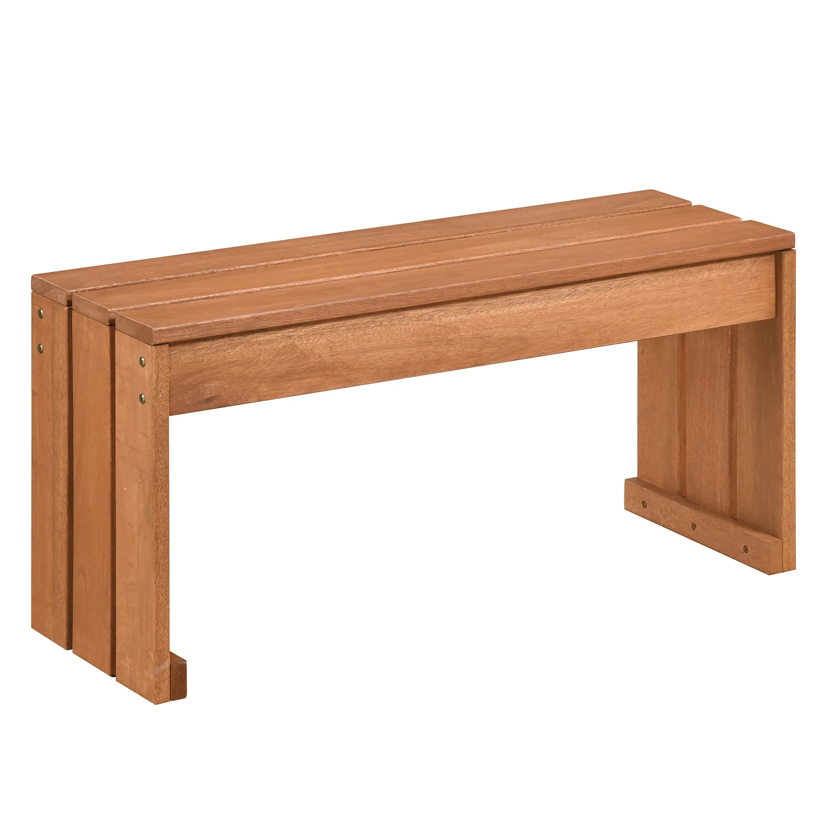 2-Person Outdoor Garden Bench, Solid Wooden Frame