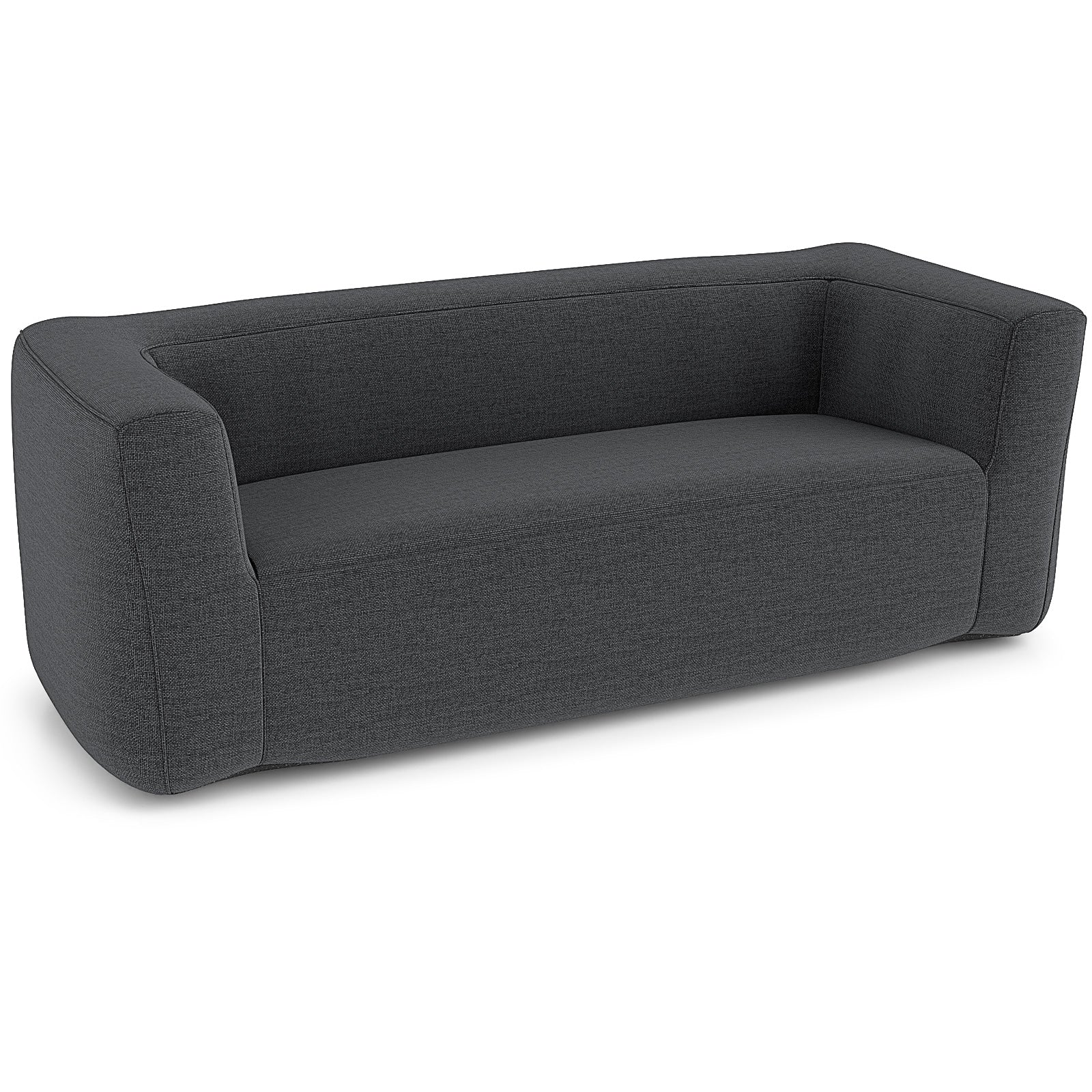 2-Person Portable Blow Up Sofa with Detachable Cover, Gray - Image 4